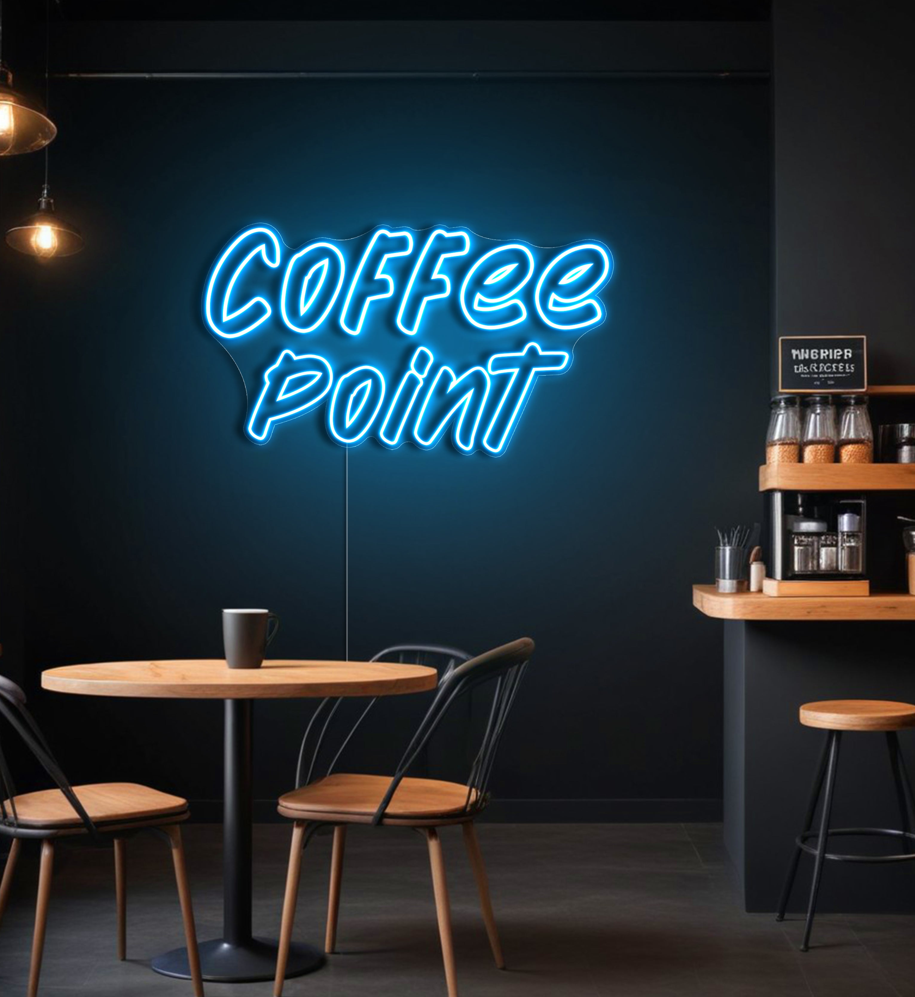 Coffee Point LED Neon Sign