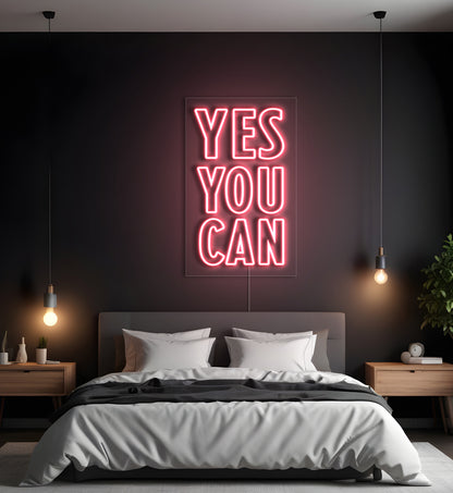 Yes You Can LED Neon Sign