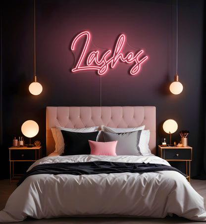Lashes LED Neon Sign