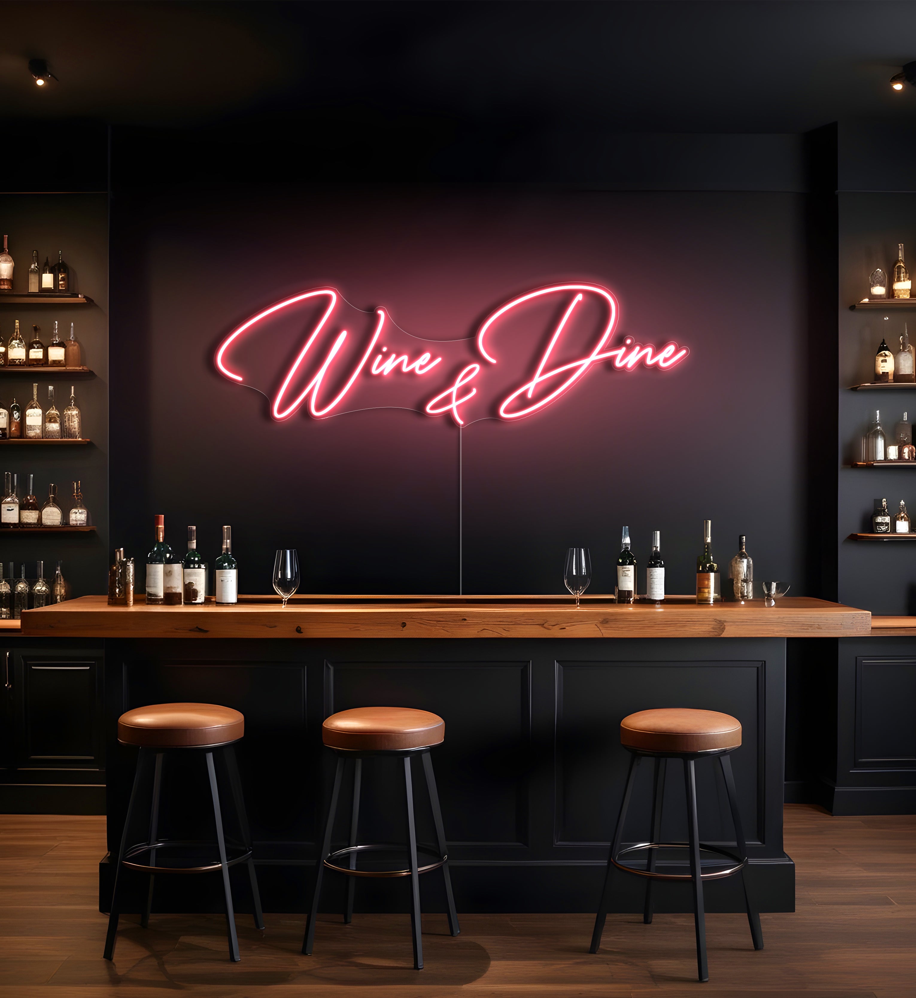 Wine & Dine LED Neon Sign