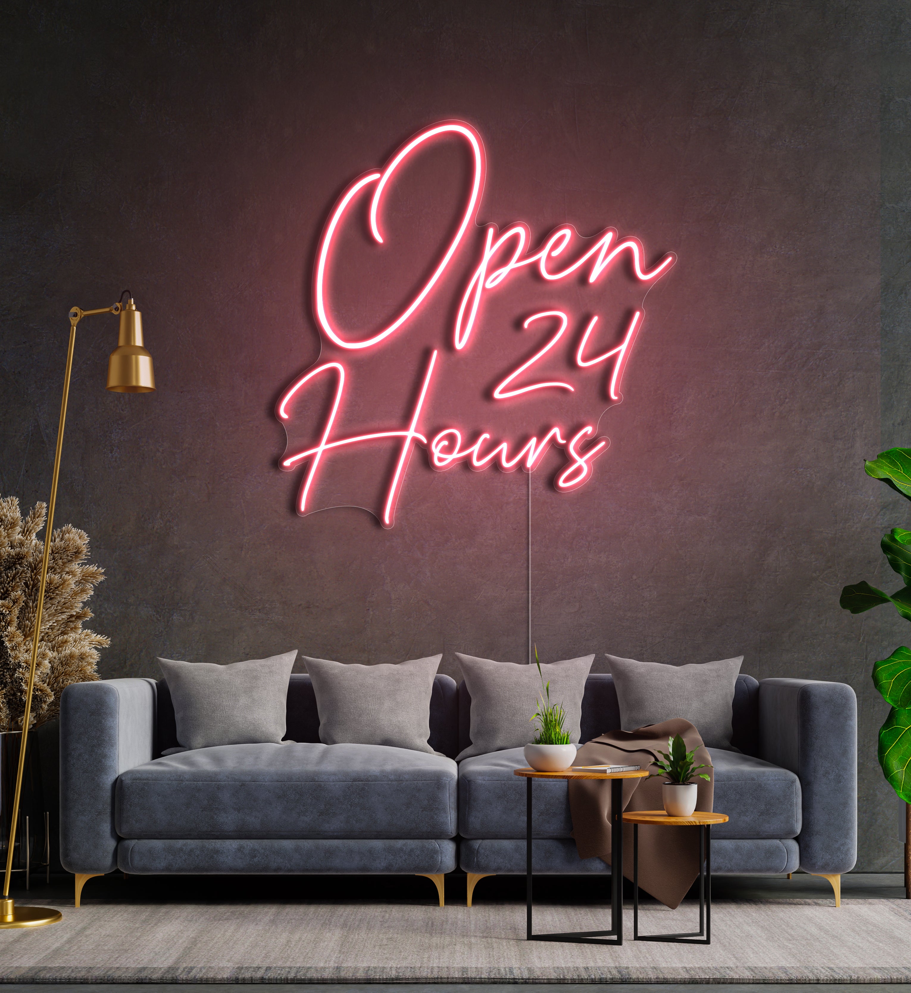 Open 24 Hours LED Neon Sign