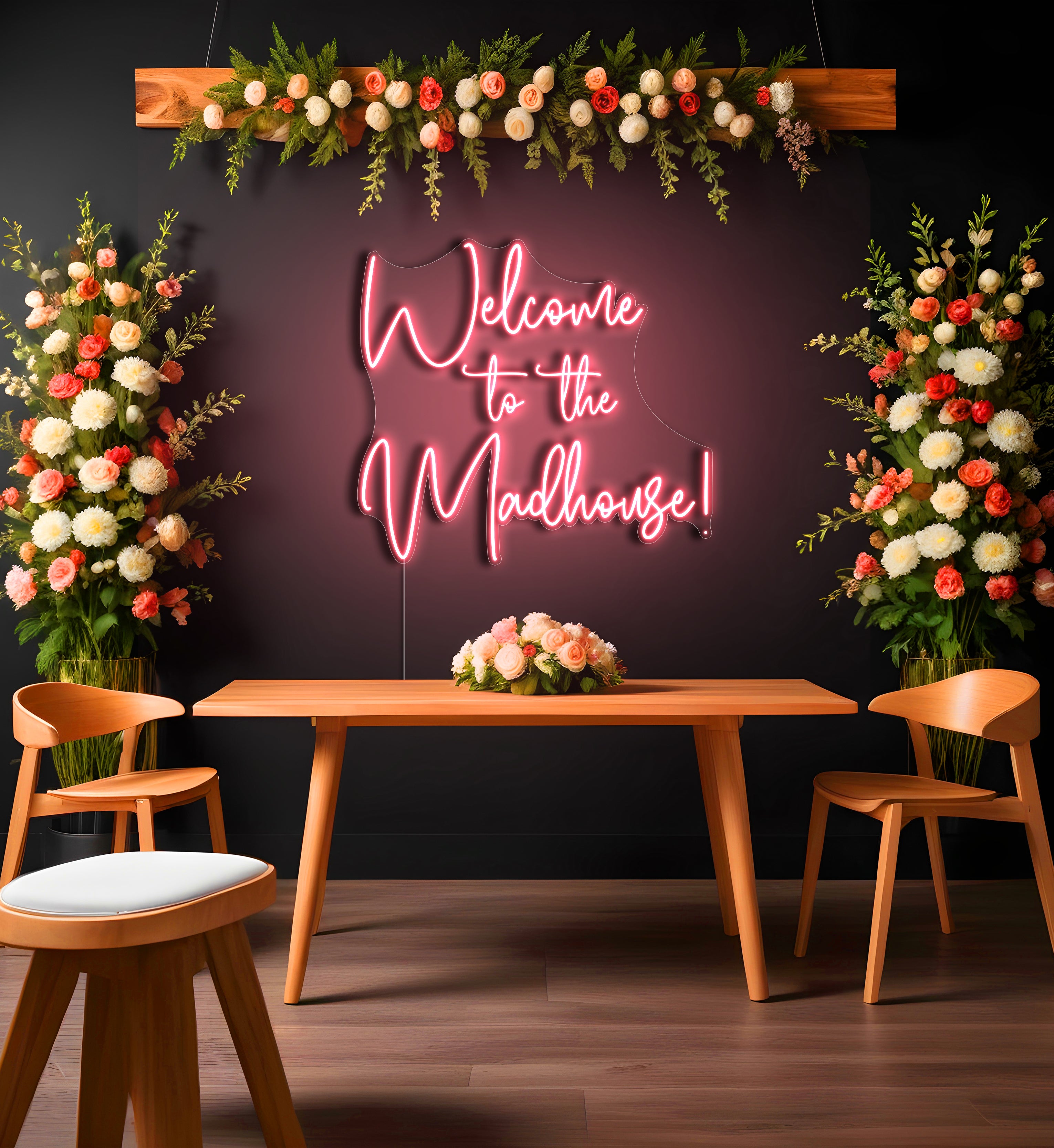 Welcome To The Madhouse! LED Neon Sign
