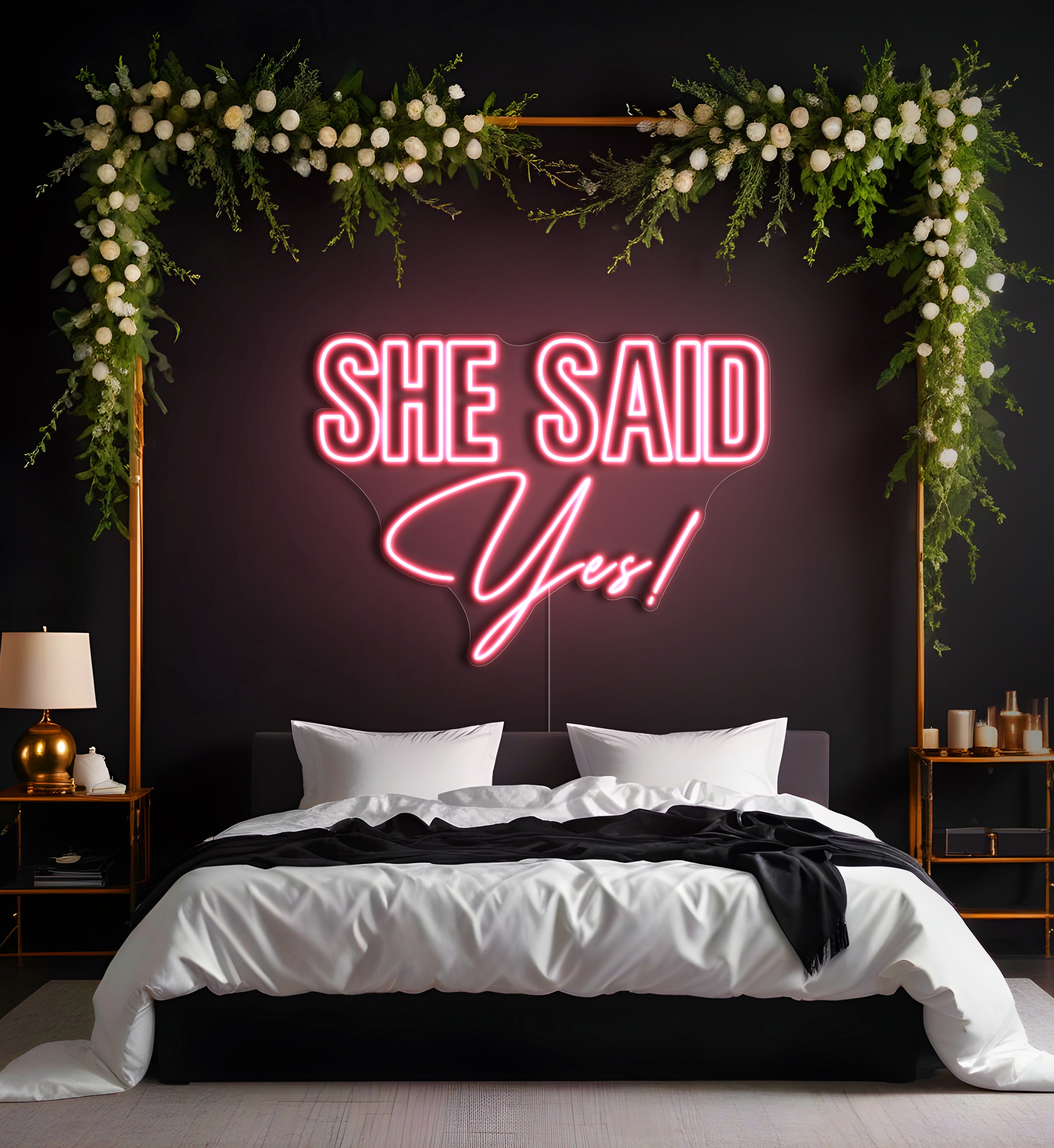 She Said Yes! LED Neon Sign