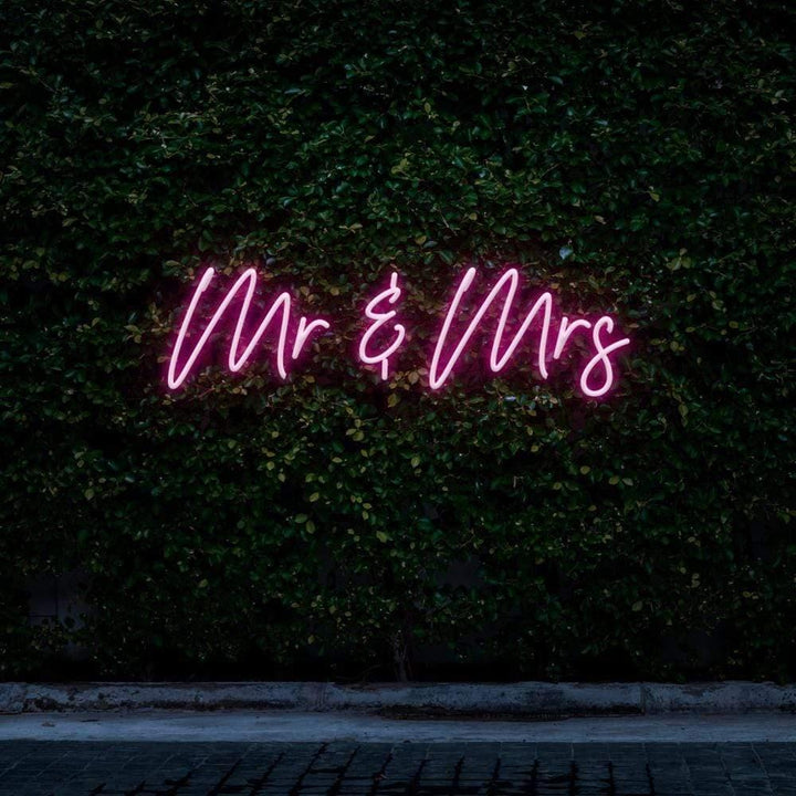 Mr & Mrs LED Neon Sign