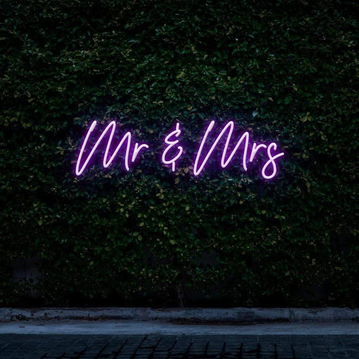 Mr & Mrs LED Neon Sign