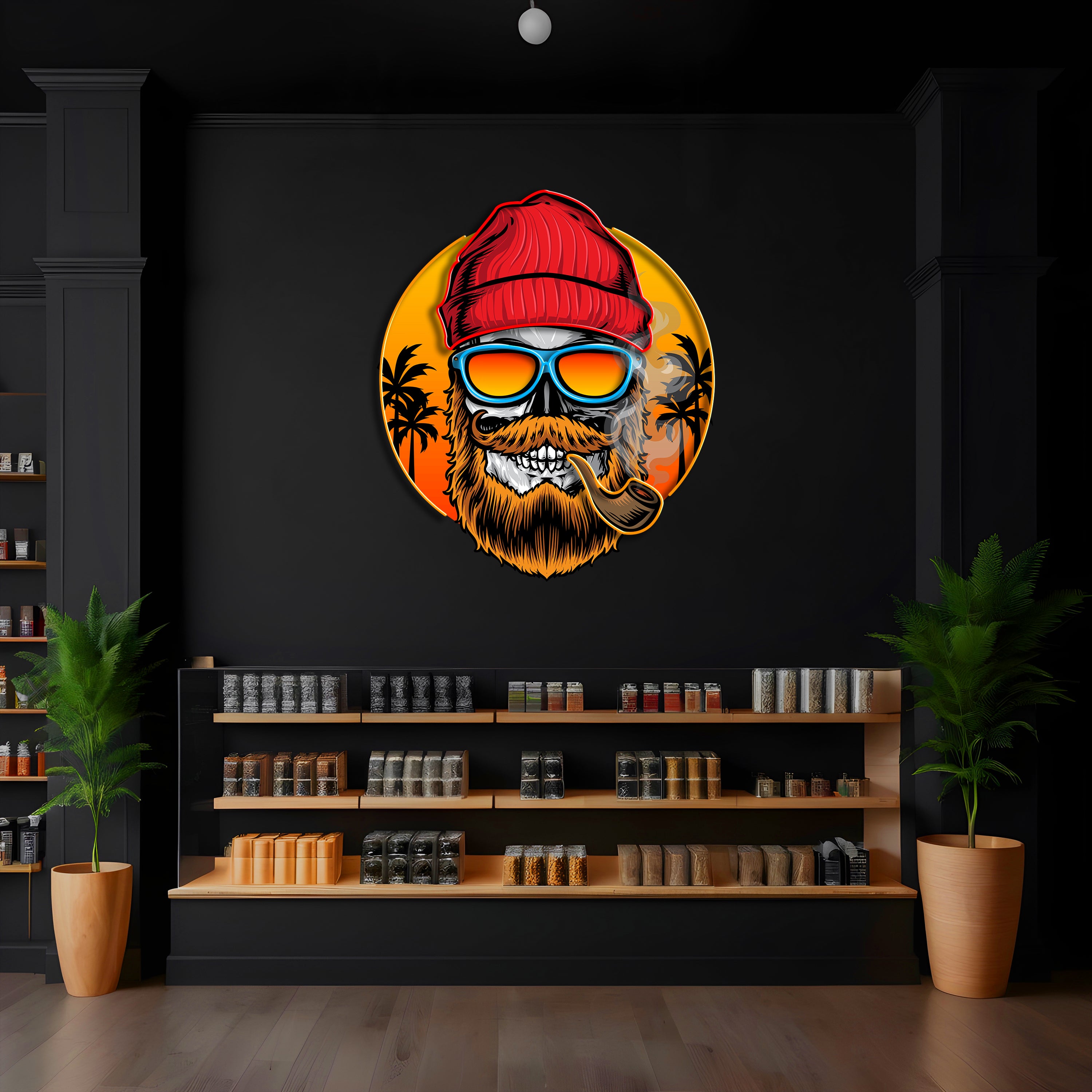 Sunset Cigars LED Neon Pop Art