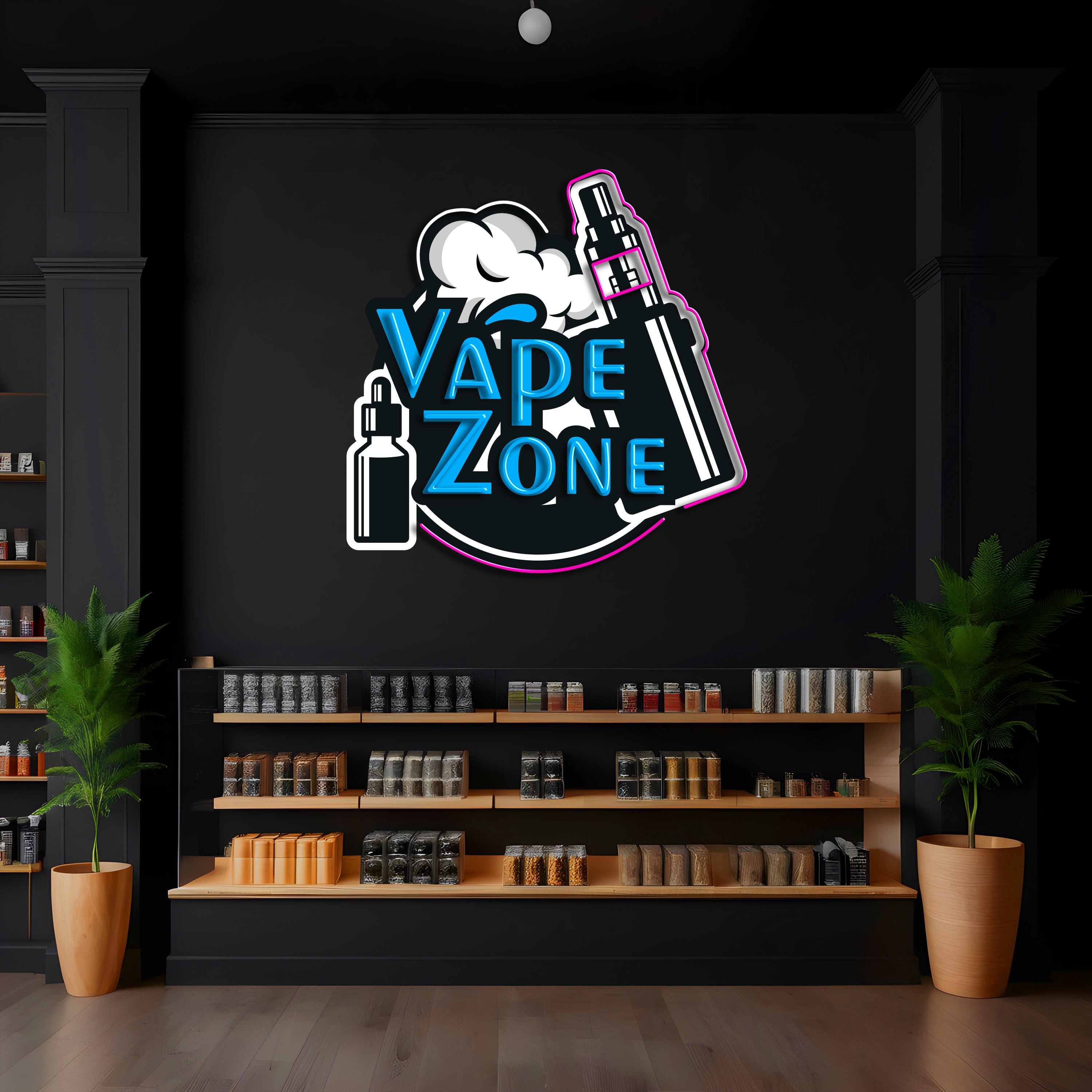 Vape Zone LED Neon Pop Art