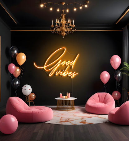 Good Vibes LED Neon Sign