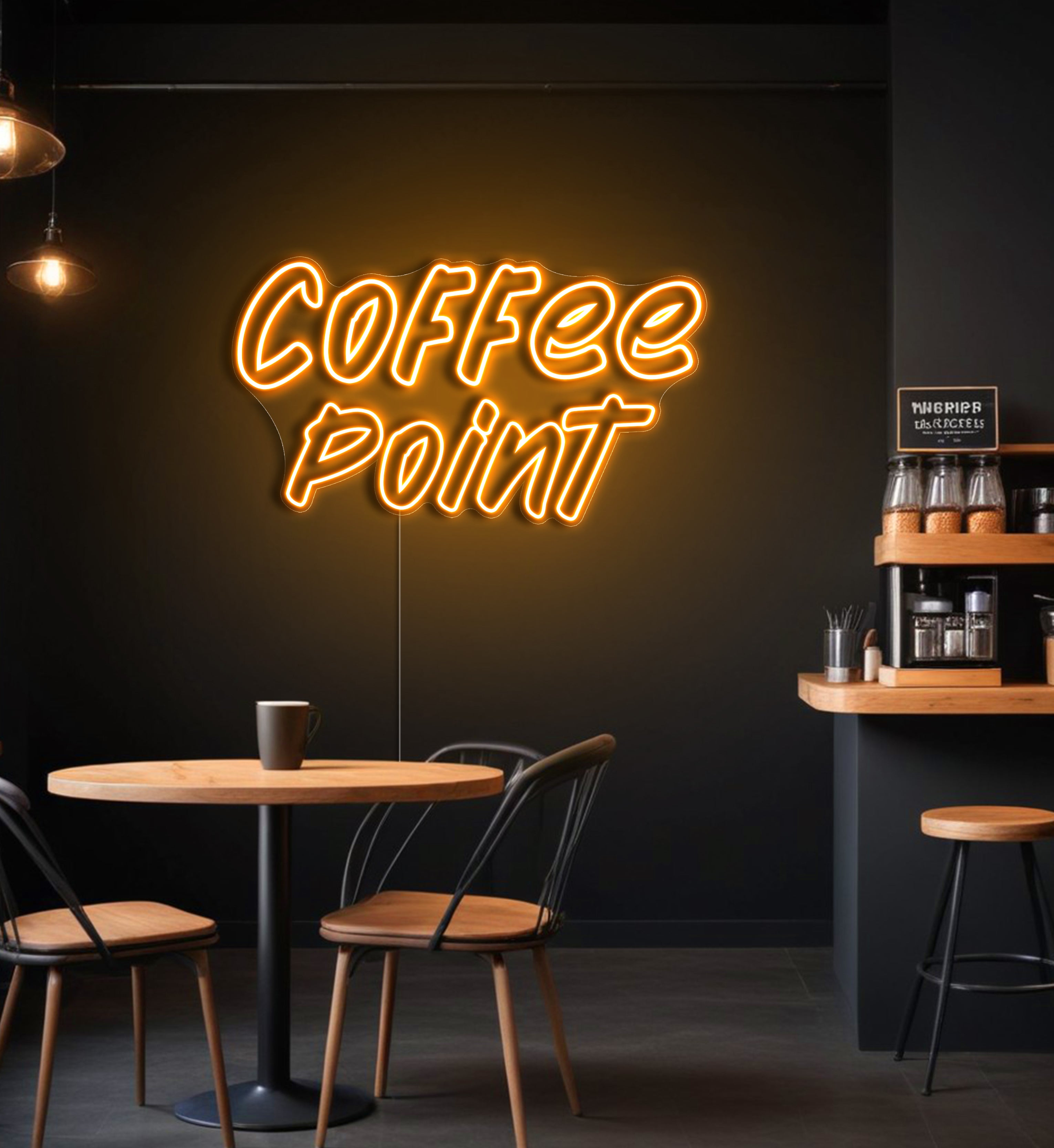 Coffee Point LED Neon Sign