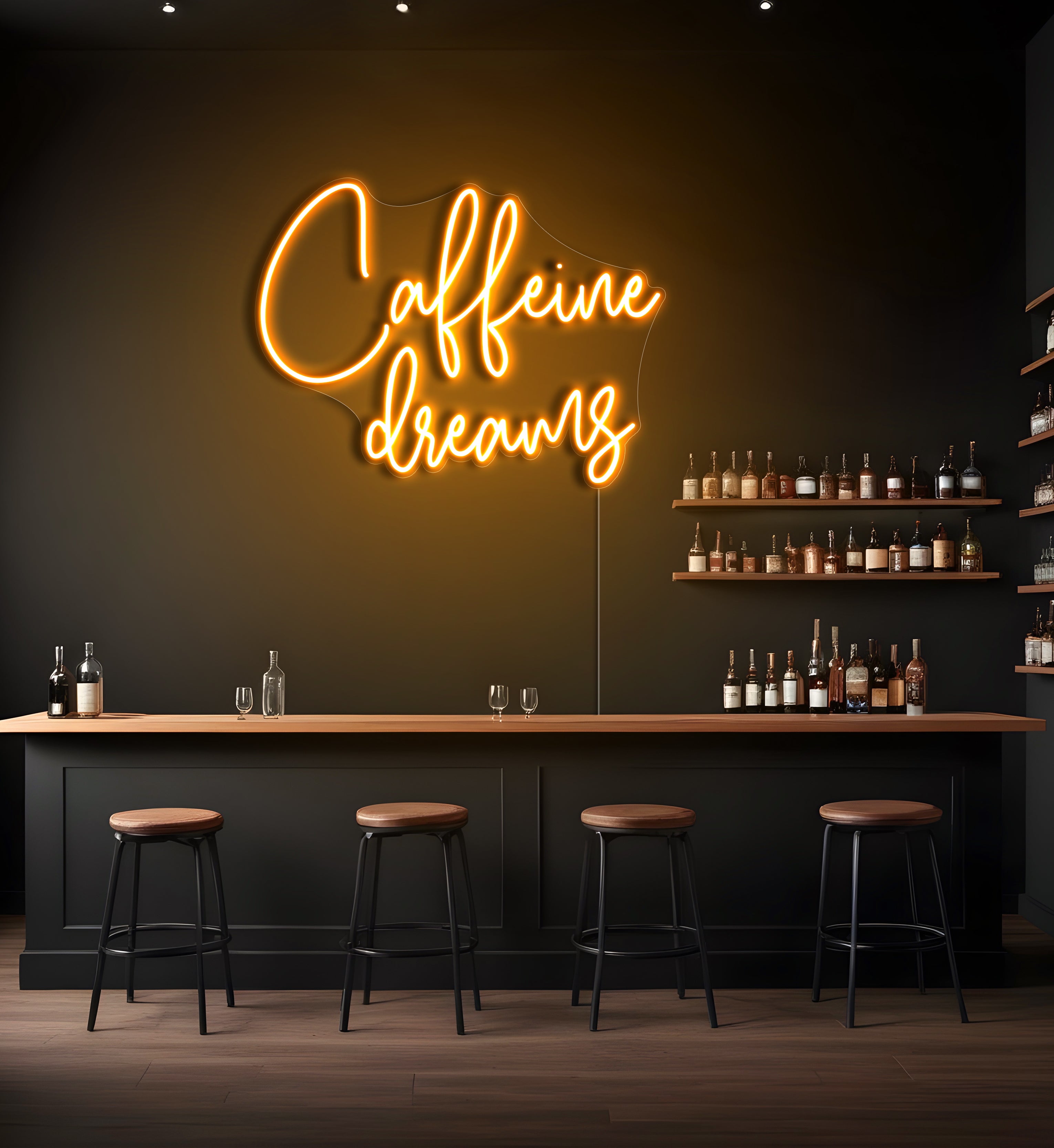 Caffeine Dreams LED Neon Sign