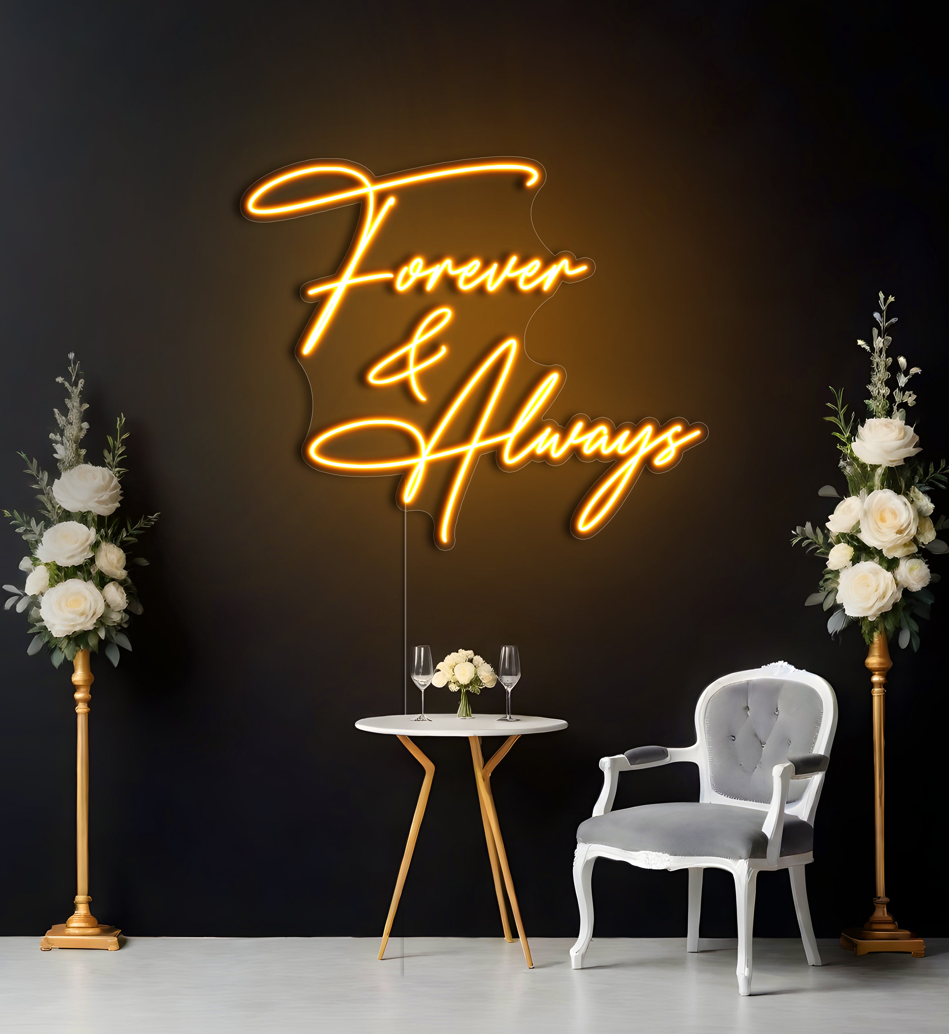 Forever & Always LED Neon Sign