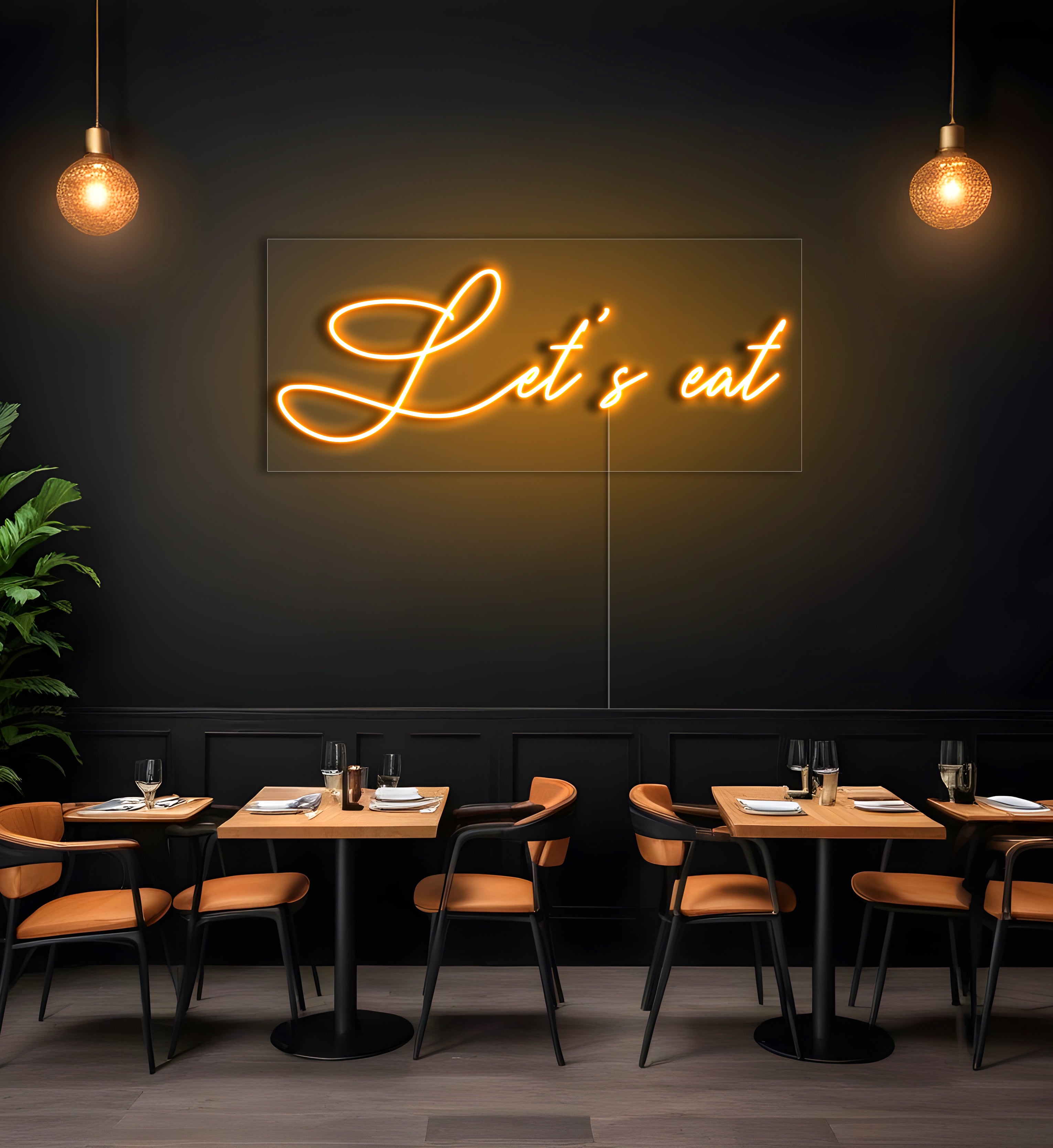 Let's Eat LED Neon Sign