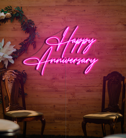 Happy Anniversary LED Neon Sign