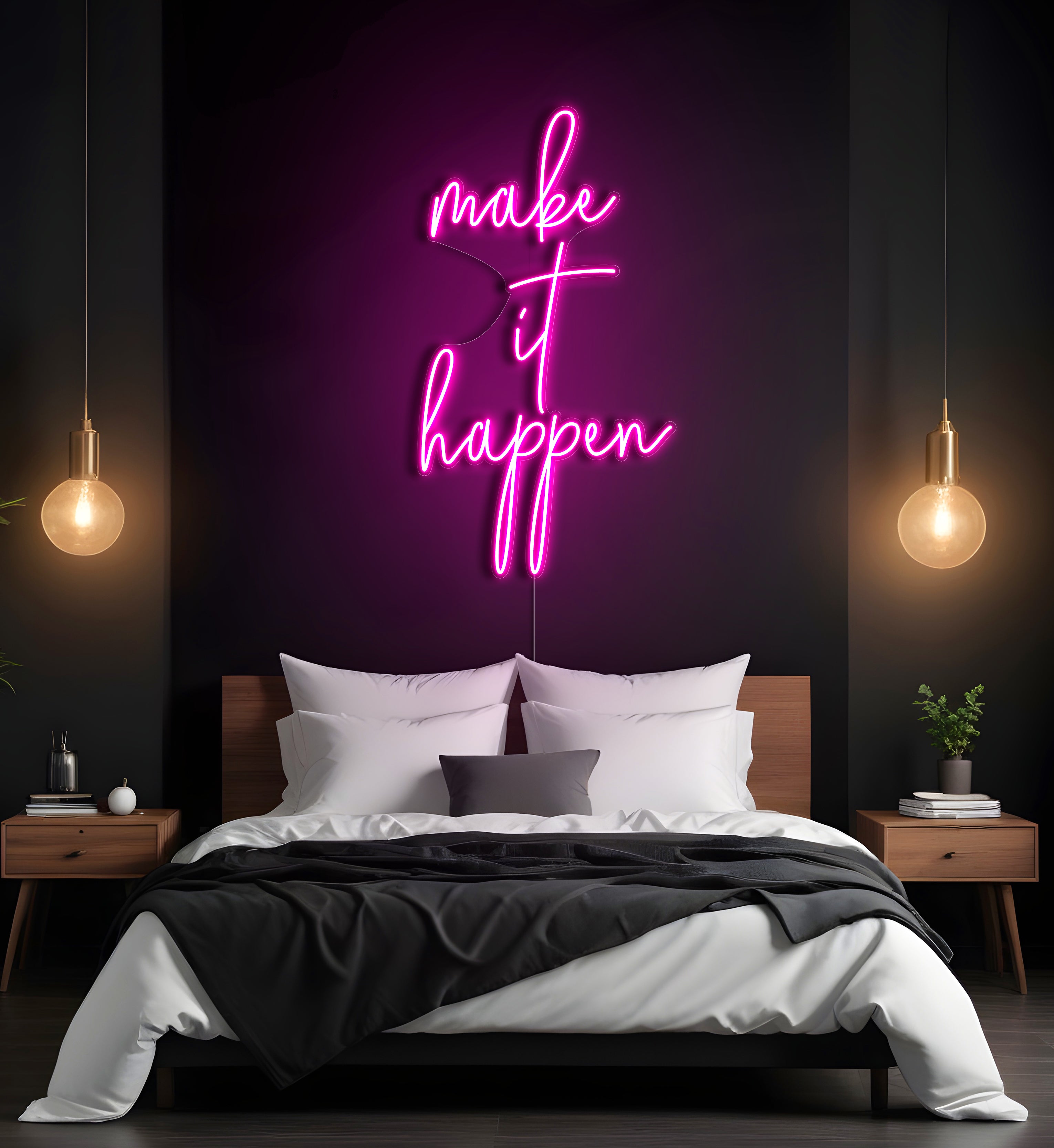 Make It Happen LED Neon Sign