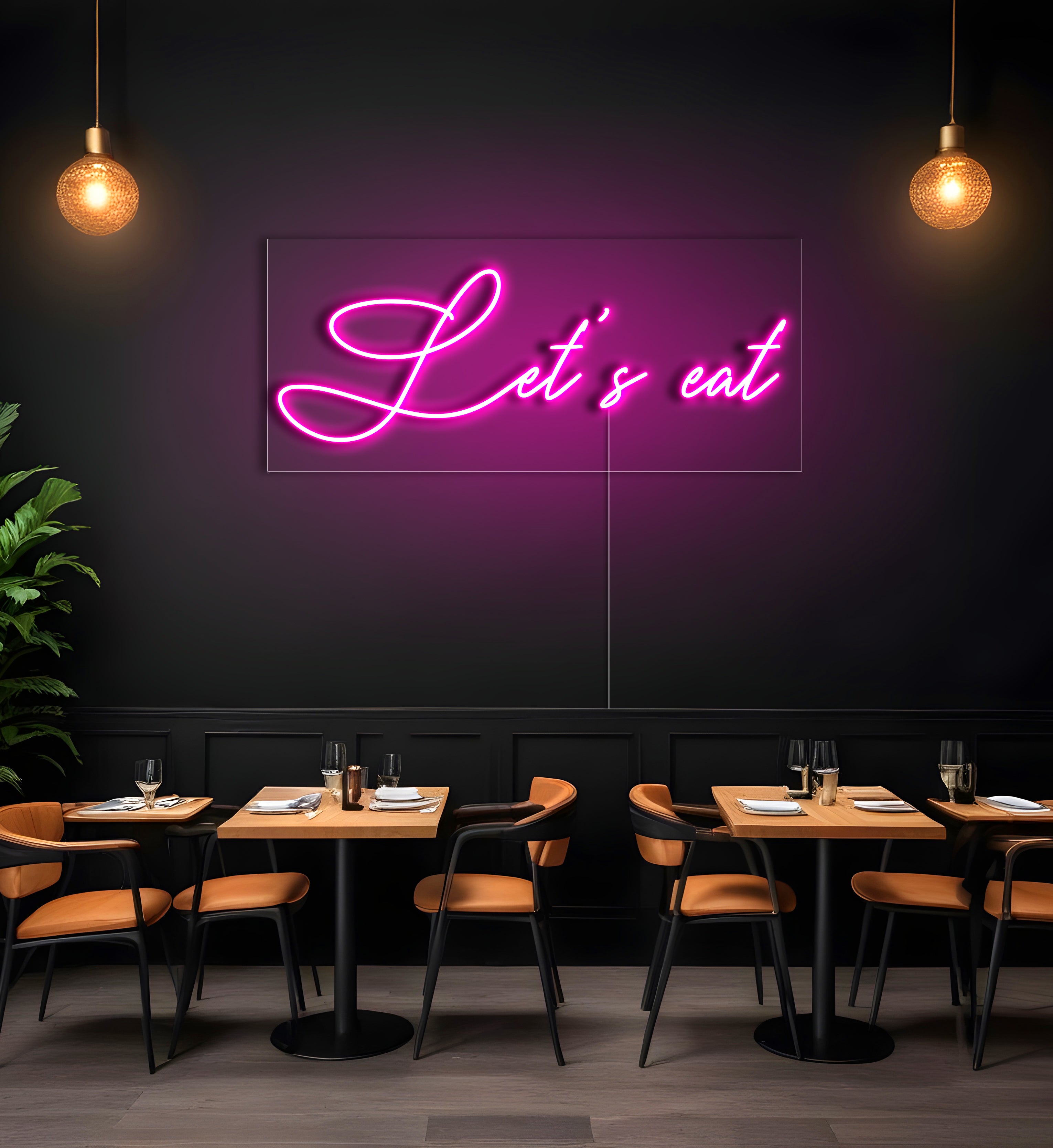 Let's Eat LED Neon Sign