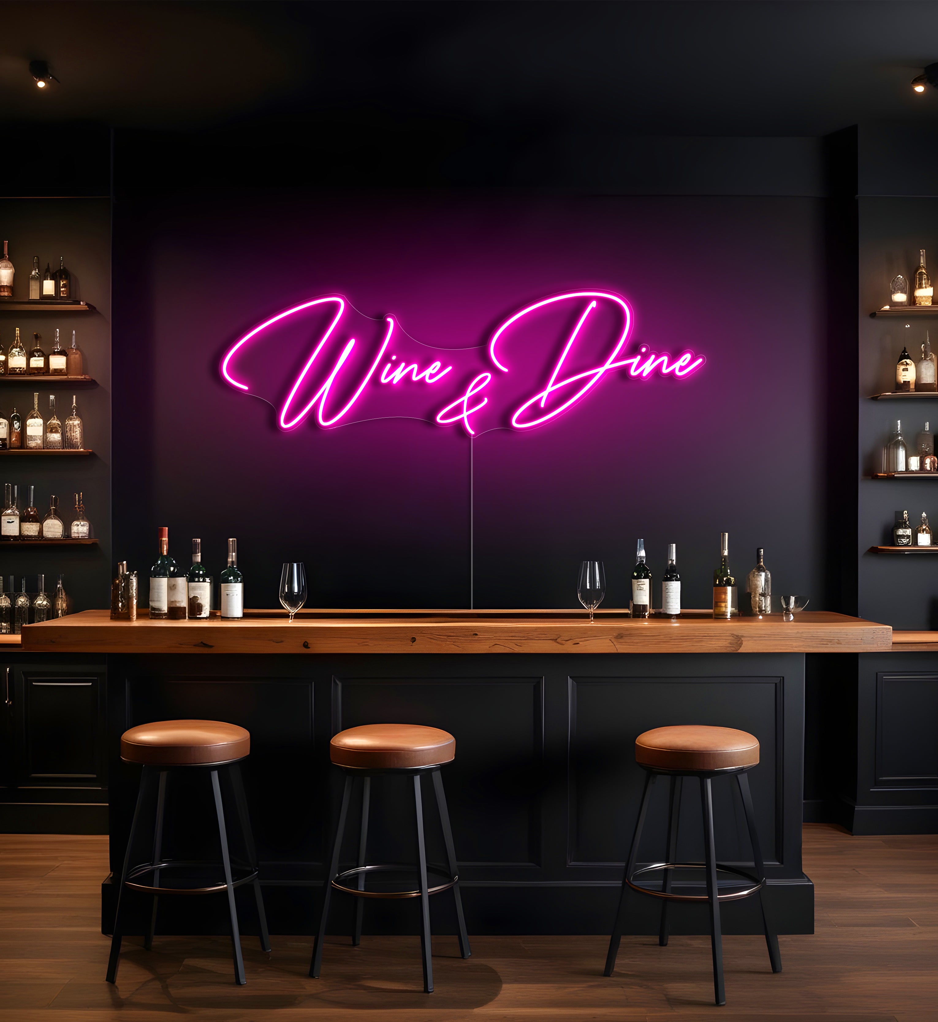 Wine & Dine LED Neon Sign