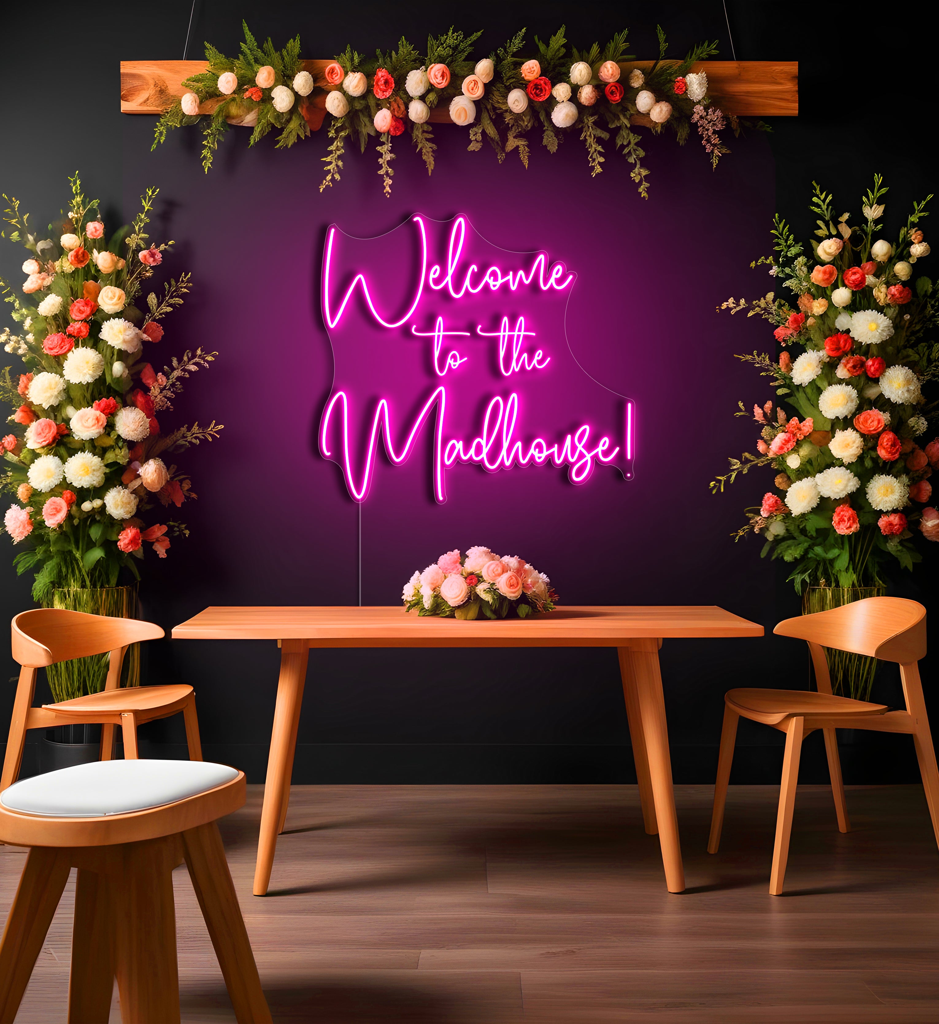 Welcome To The Madhouse! LED Neon Sign
