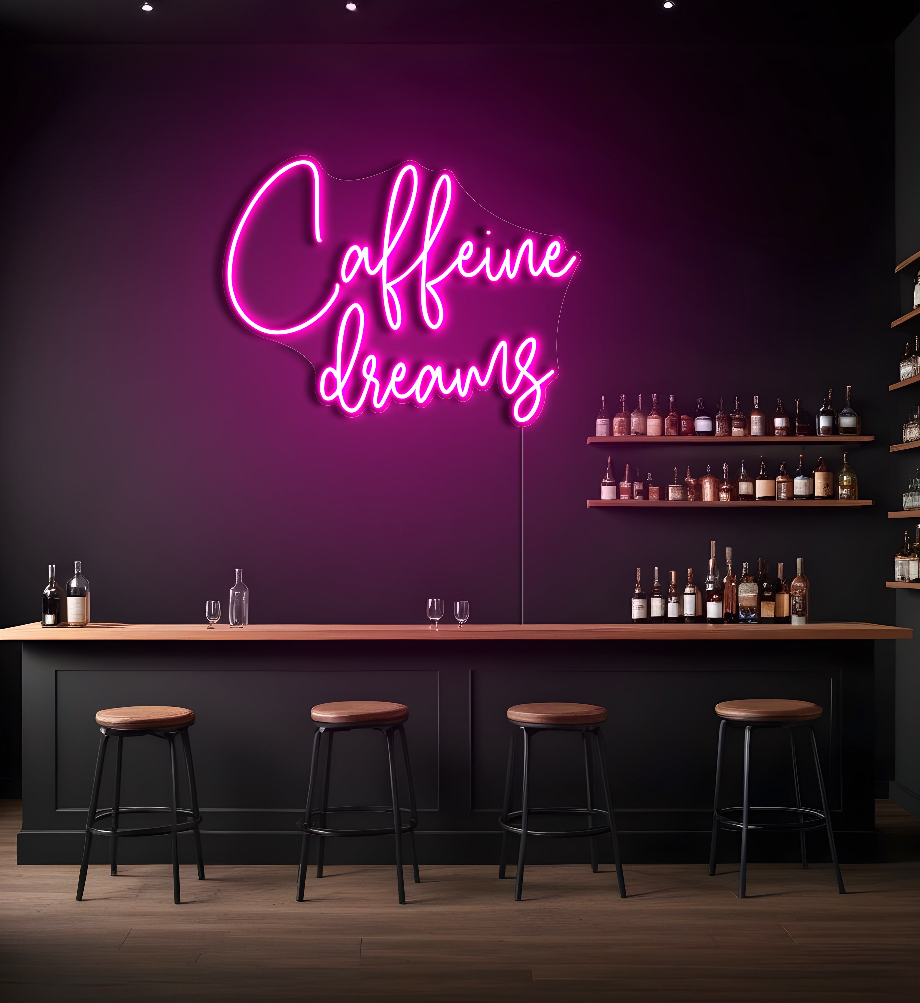 Caffeine Dreams LED Neon Sign