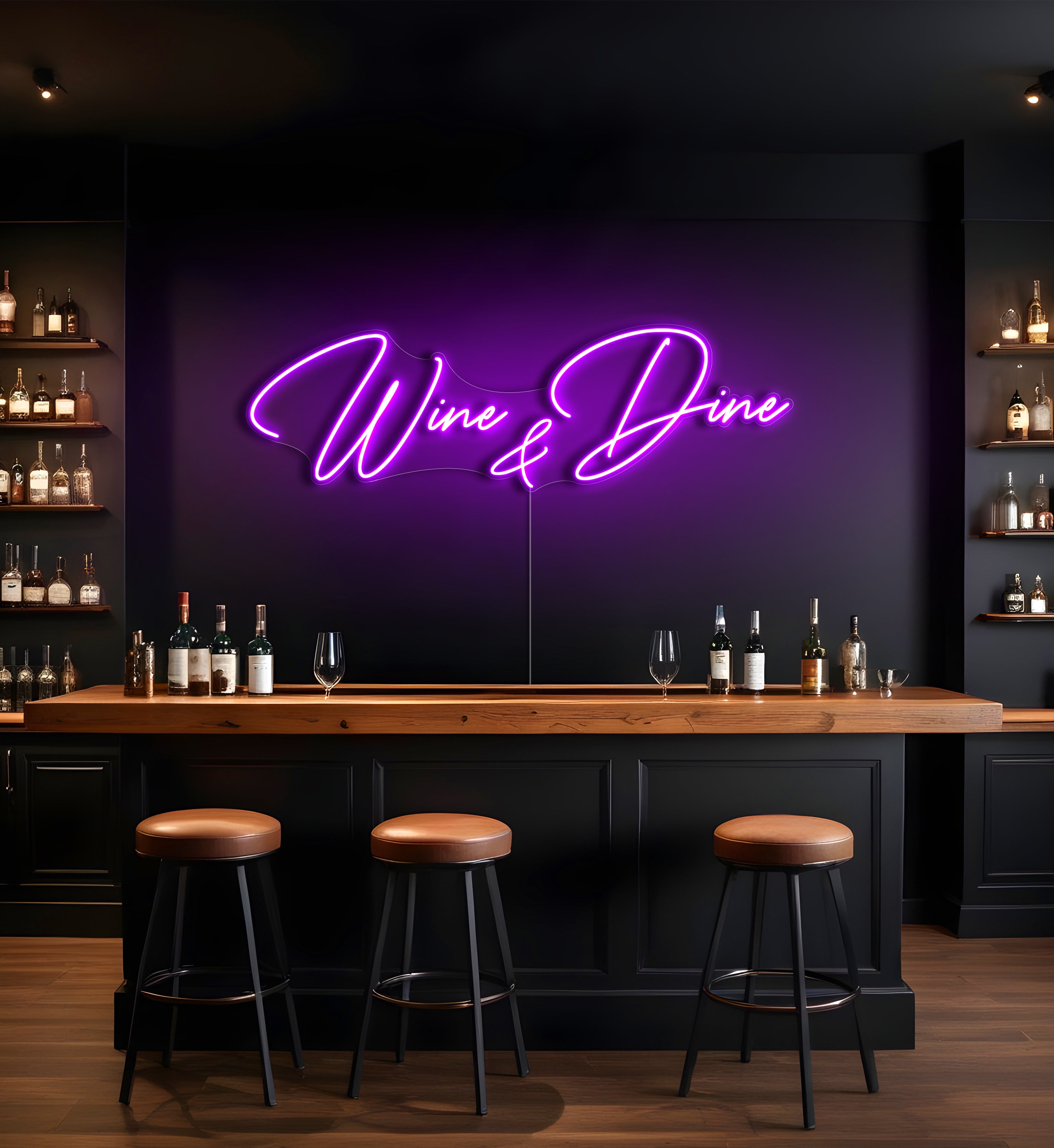 Wine & Dine LED Neon Sign