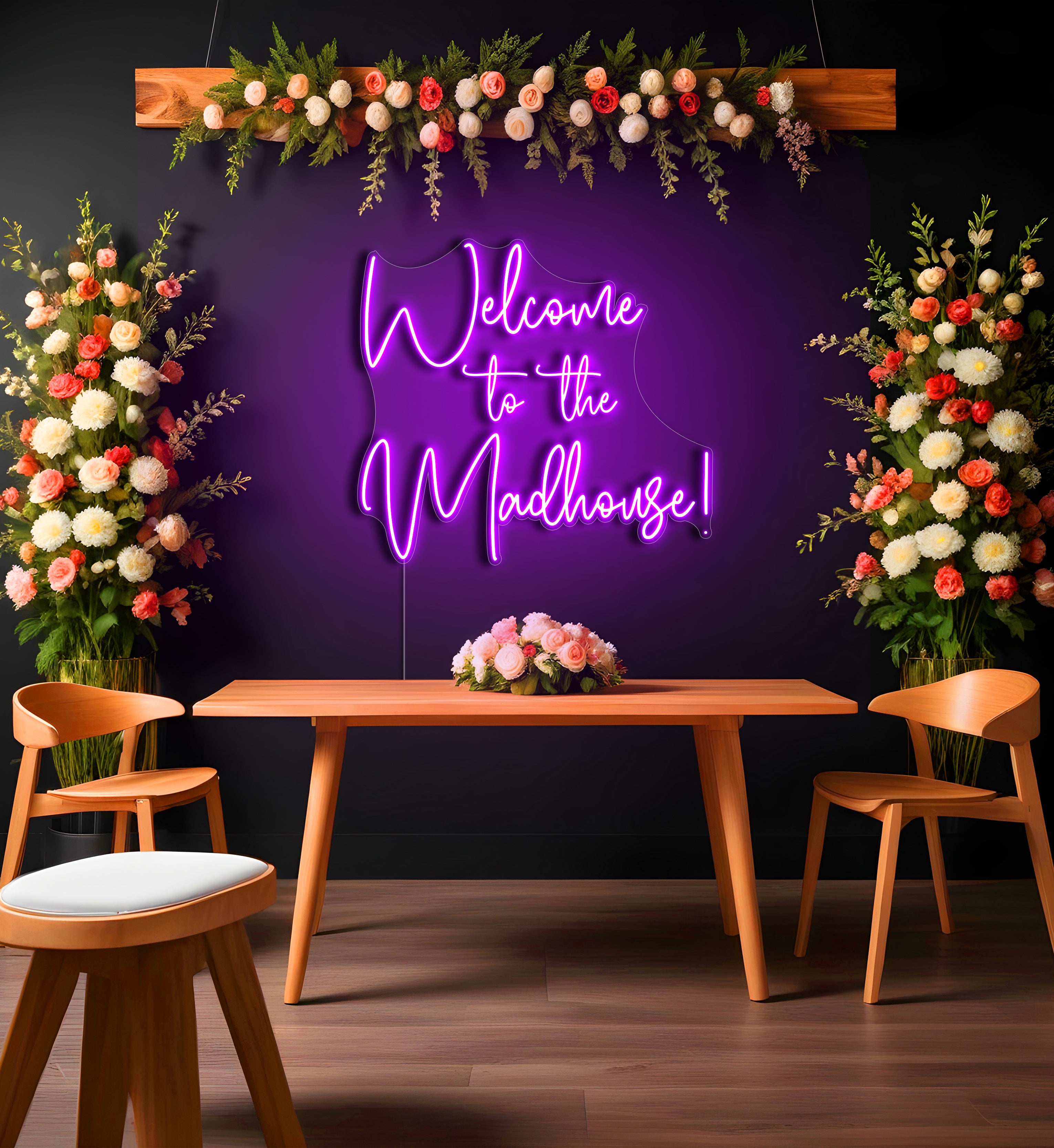 Welcome To The Madhouse! LED Neon Sign