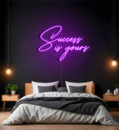 Success Is Yours LED Neon Sign