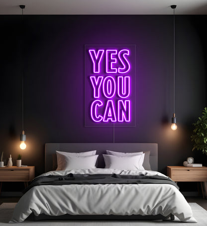 Yes You Can LED Neon Sign
