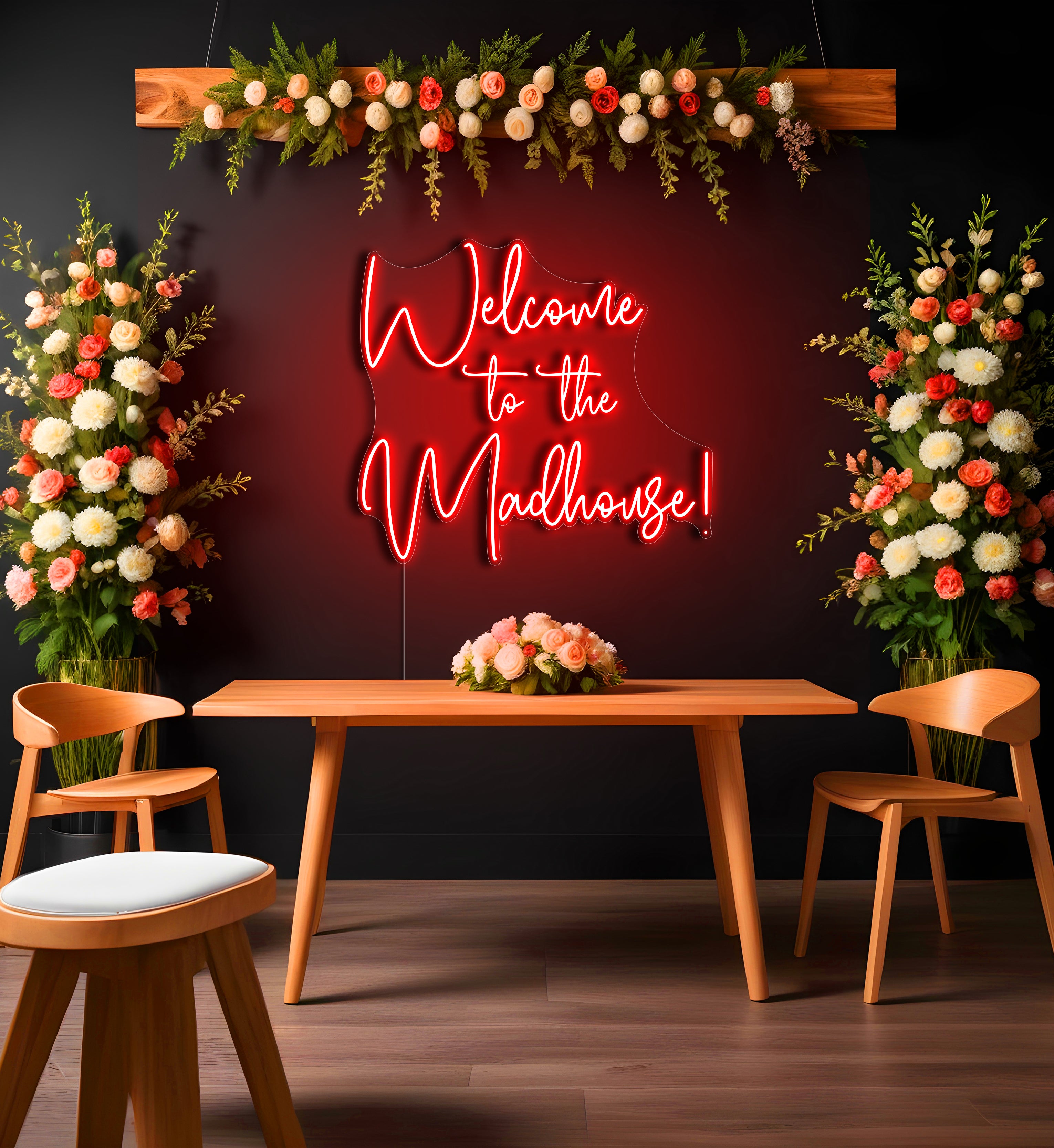Welcome To The Madhouse! LED Neon Sign