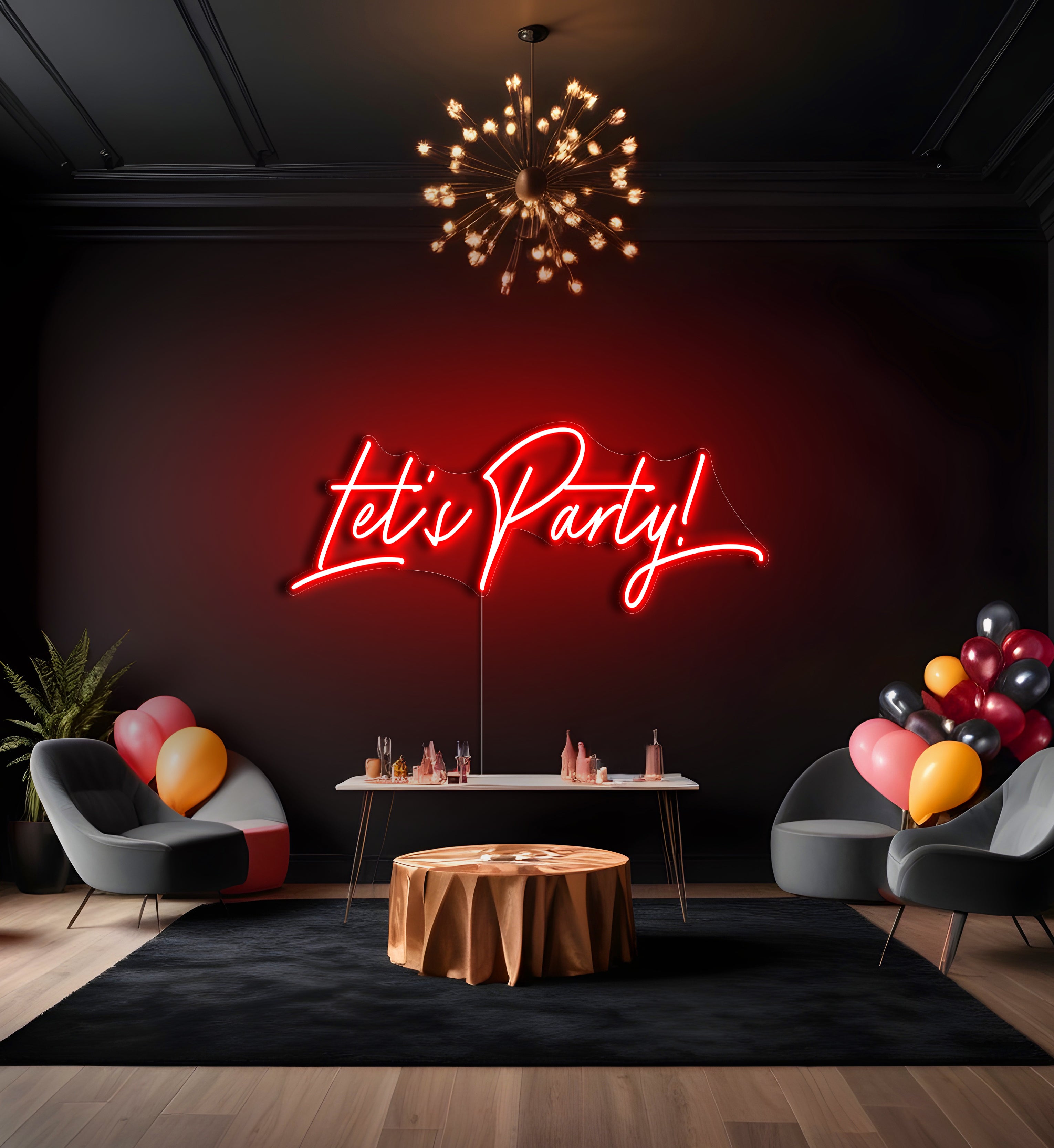 Let's Party LED Neon Sign