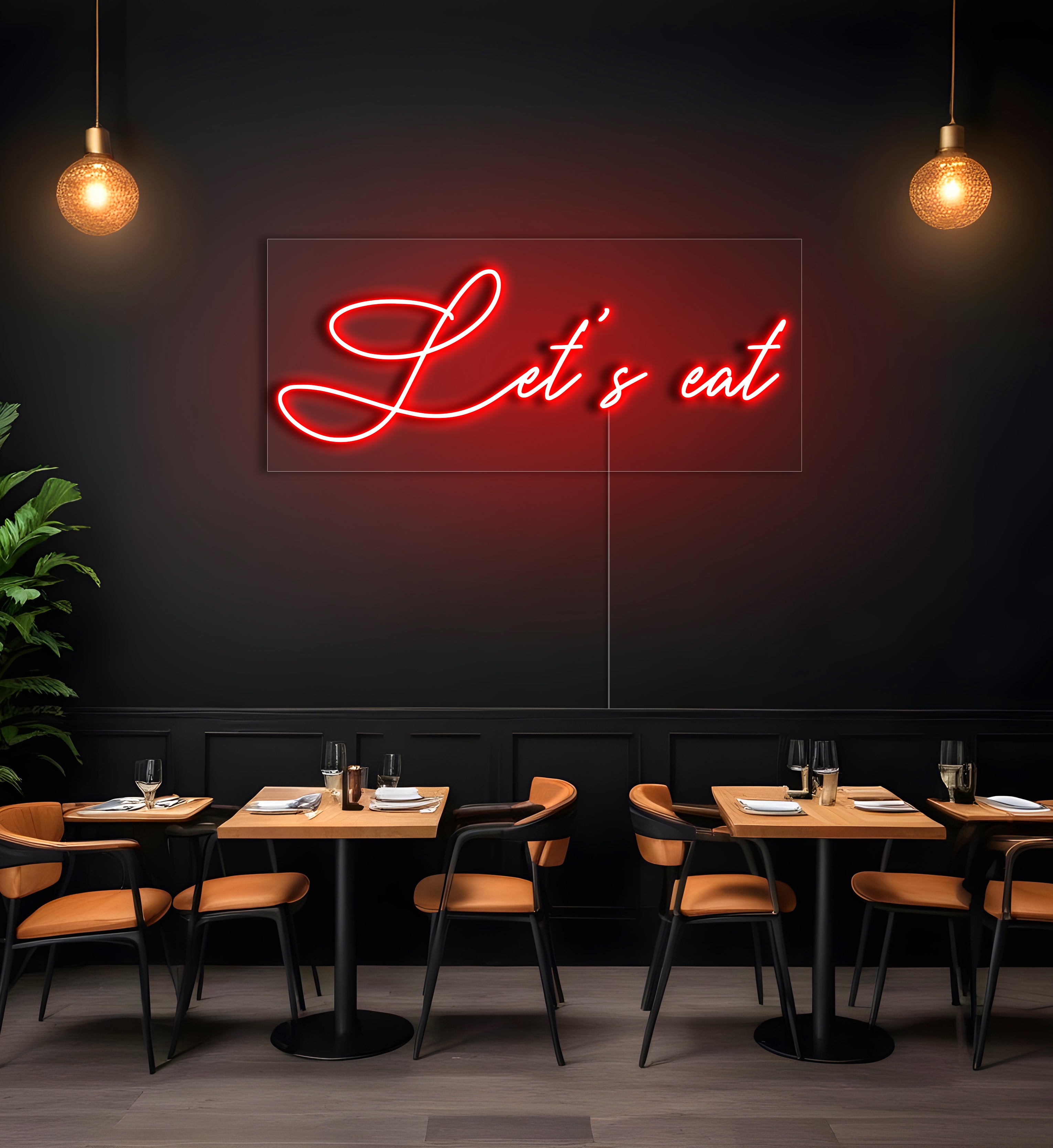 Let's Eat LED Neon Sign