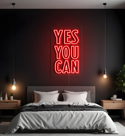 Yes You Can LED Neon Sign