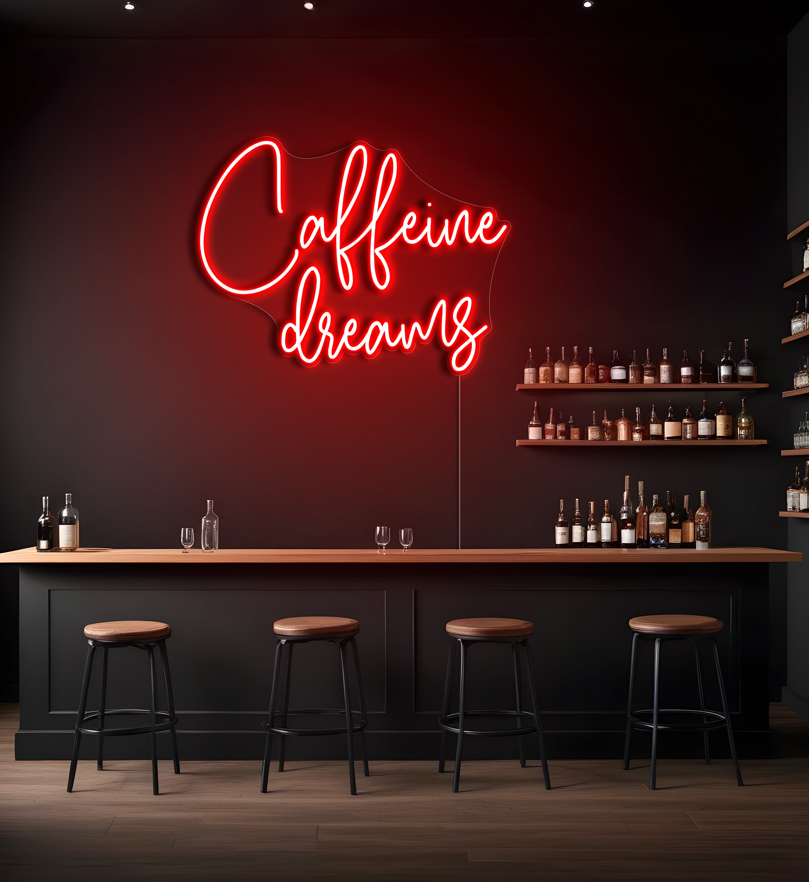 Caffeine Dreams LED Neon Sign