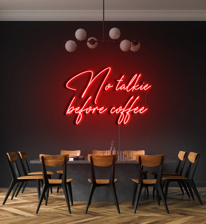 No Talkie Before Coffee