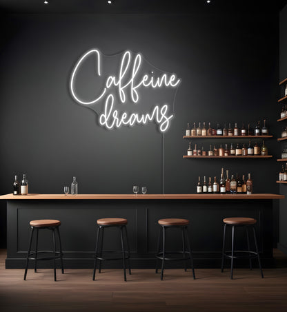 Caffeine Dreams LED Neon Sign