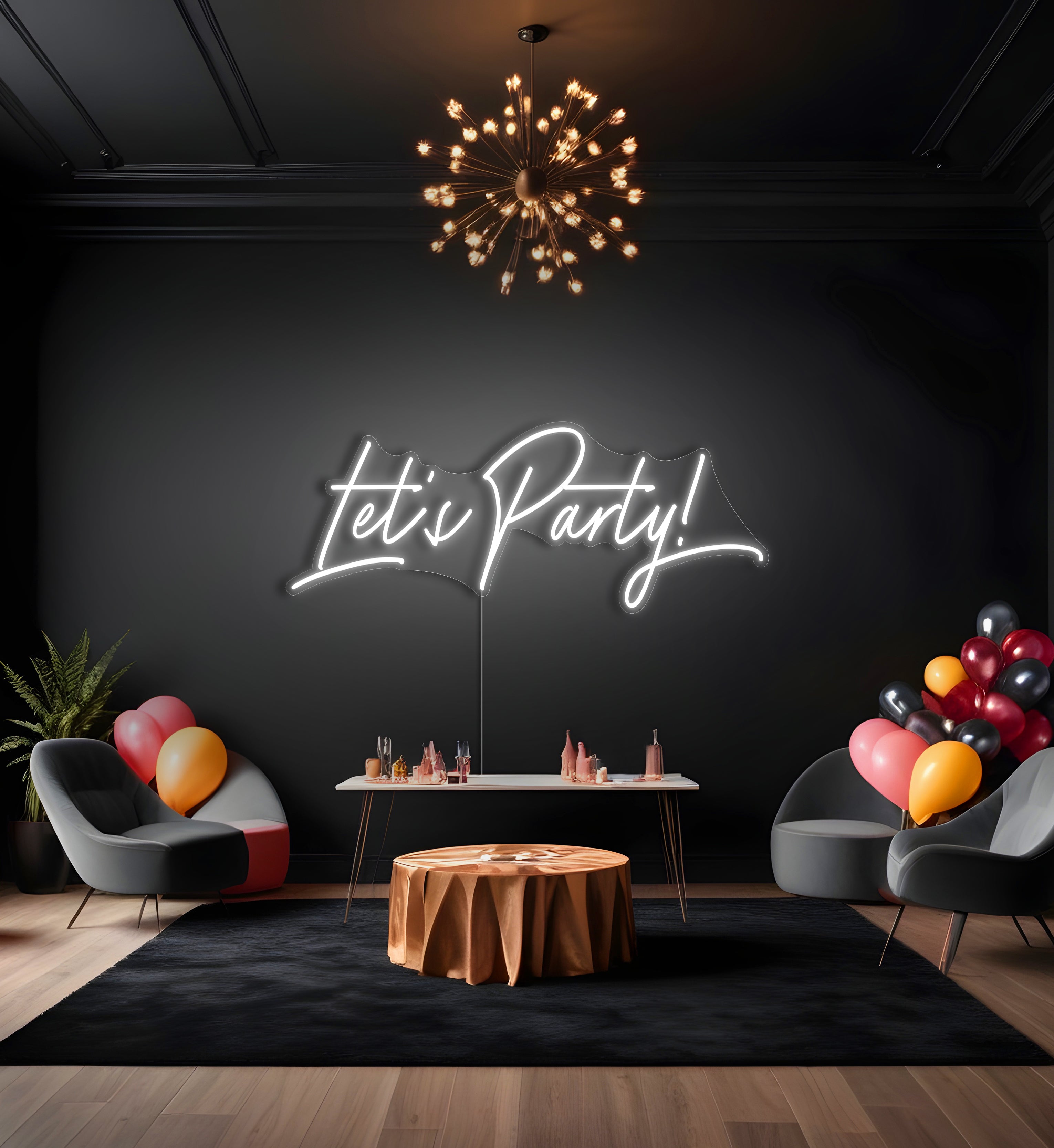 Let's Party LED Neon Sign