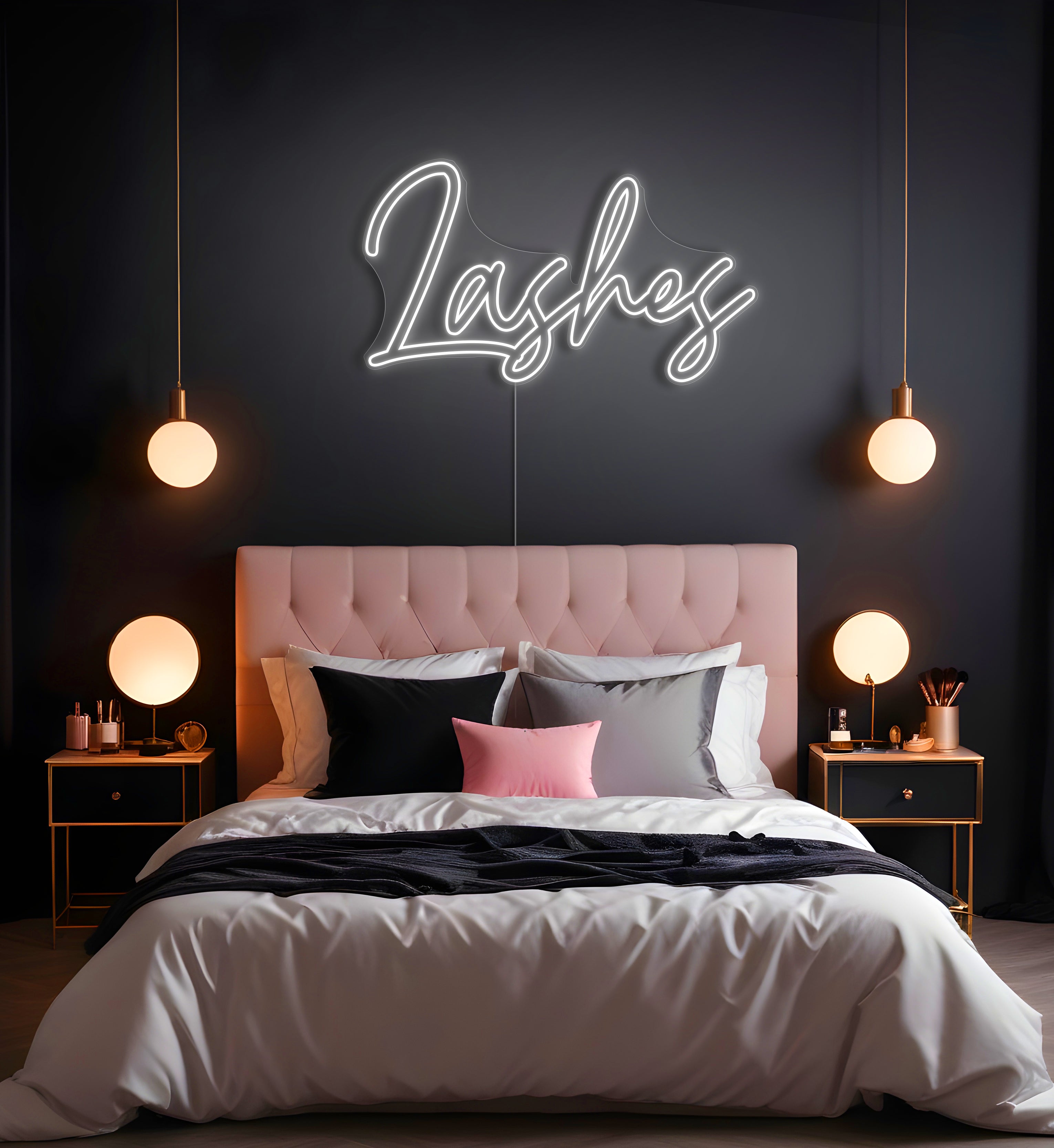Lashes LED Neon Sign