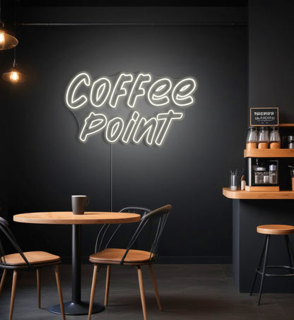 Coffee Point LED Neon Sign