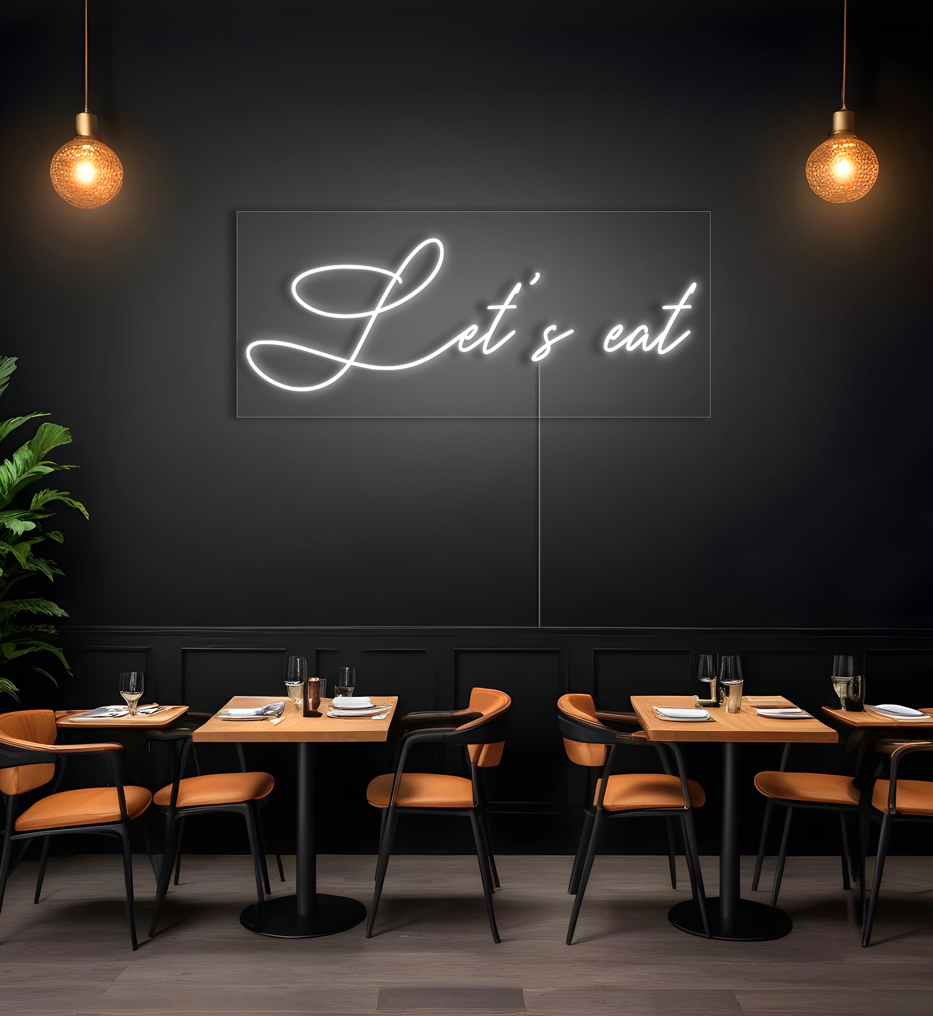 Let's Eat LED Neon Sign