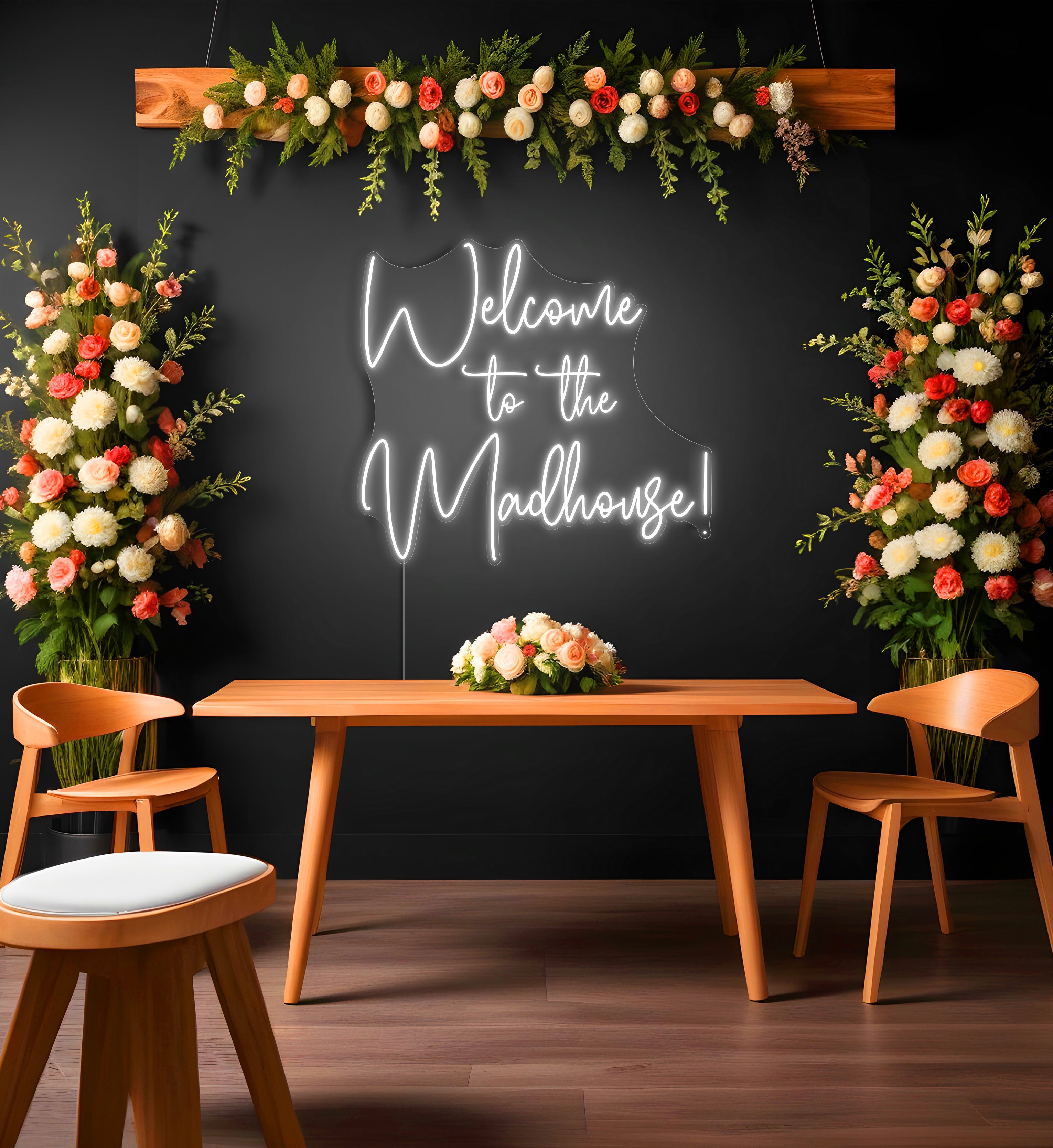Welcome To The Madhouse! LED Neon Sign