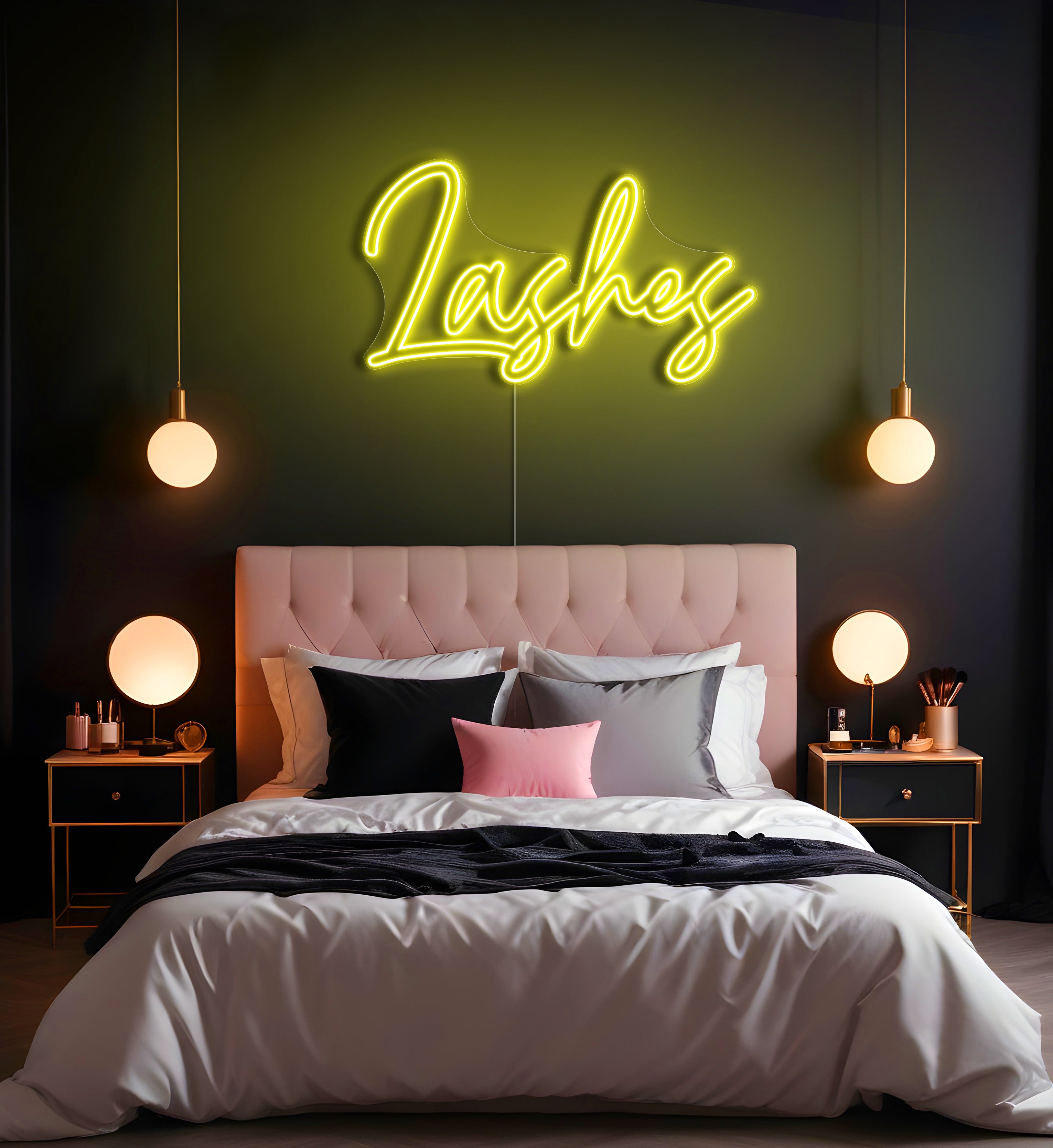 Lashes LED Neon Sign