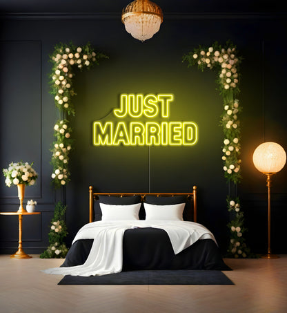Just Married LED Neon Sign