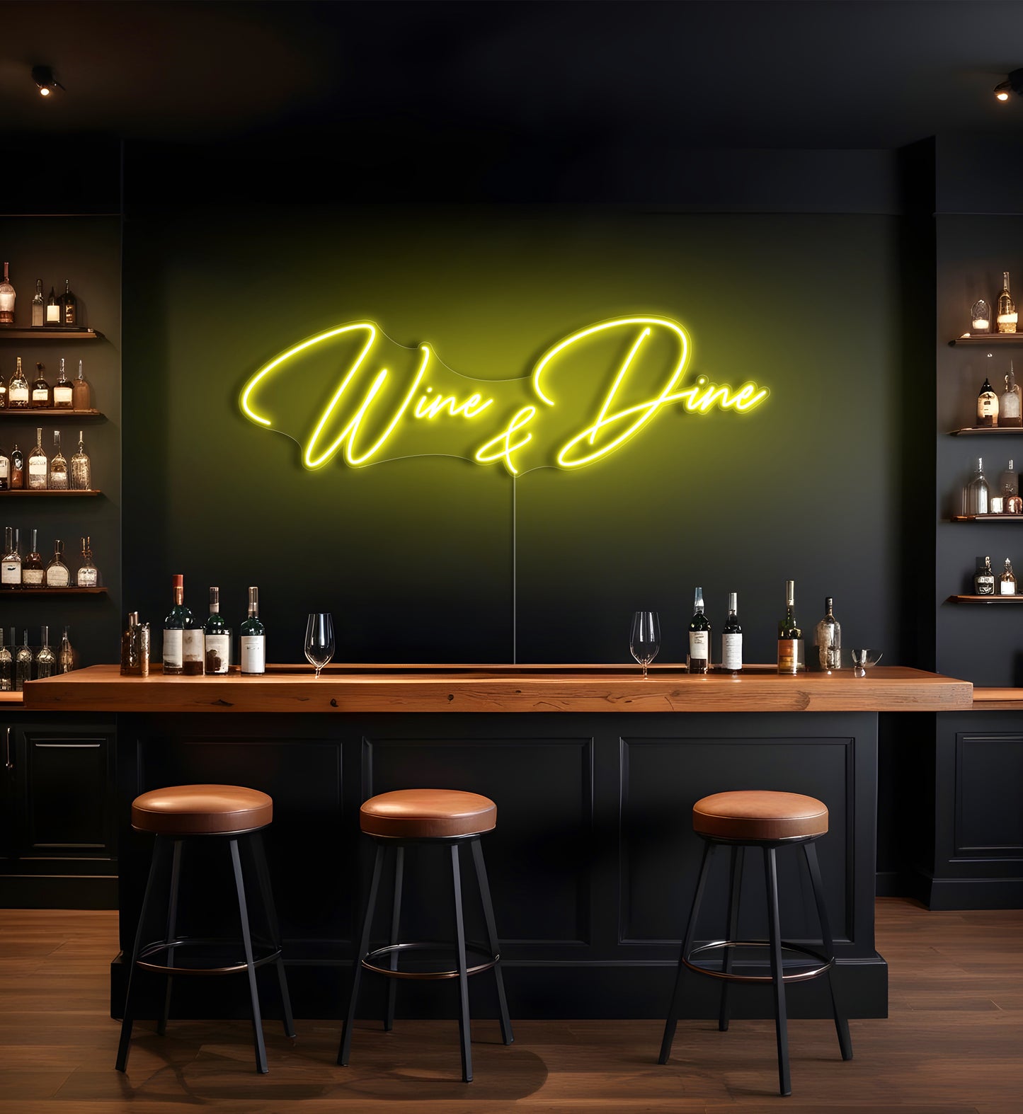 Wine & Dine LED Neon Sign