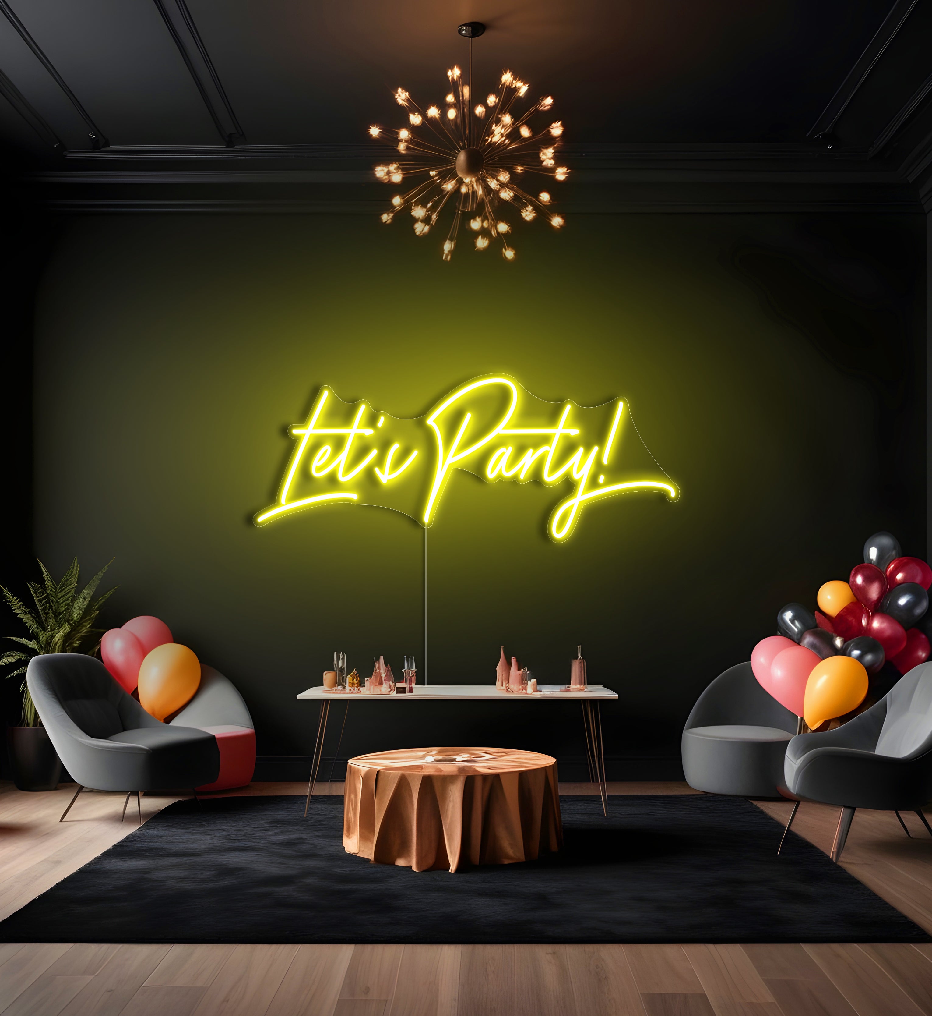 Let's Party LED Neon Sign