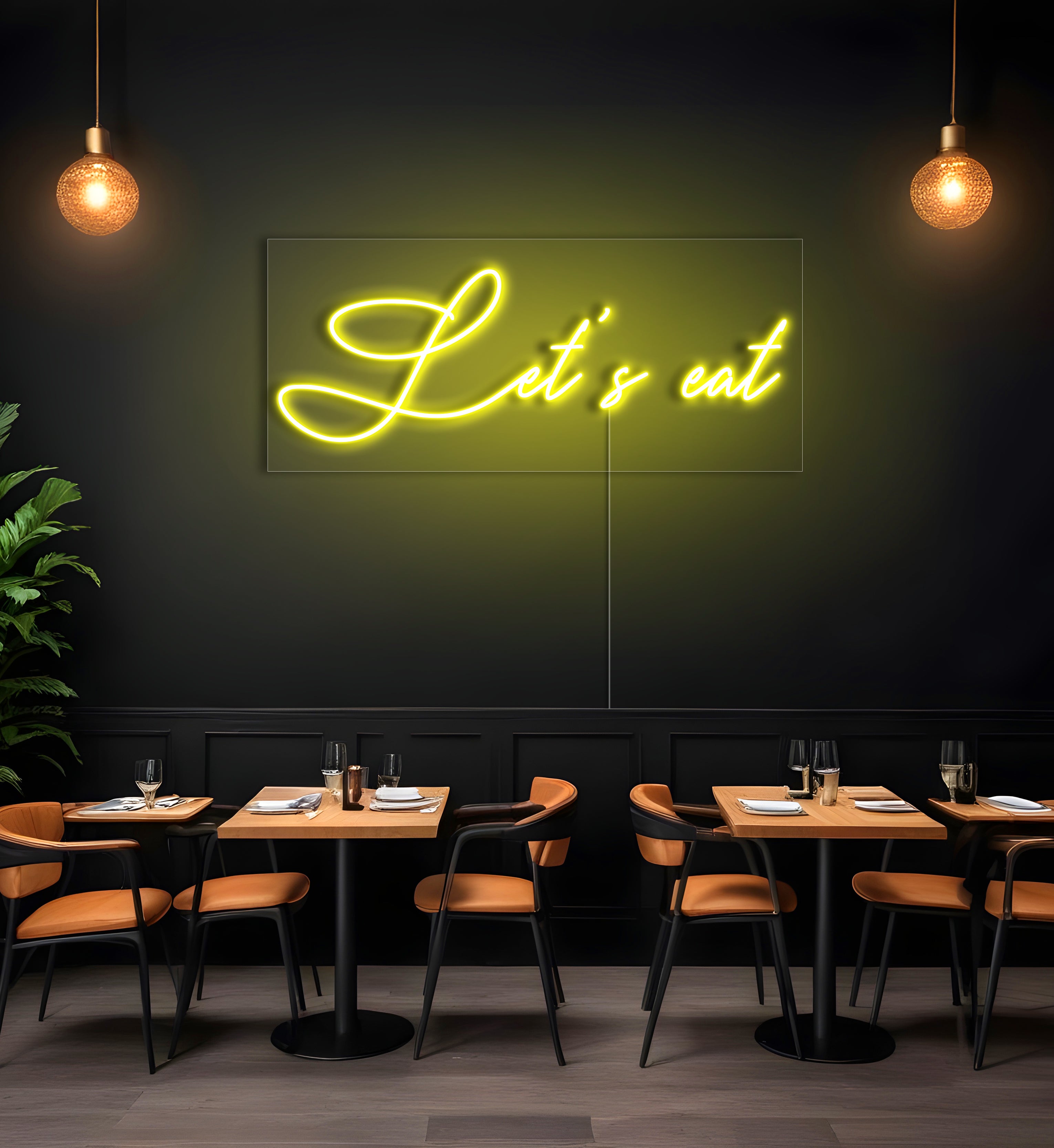 Let's Eat LED Neon Sign