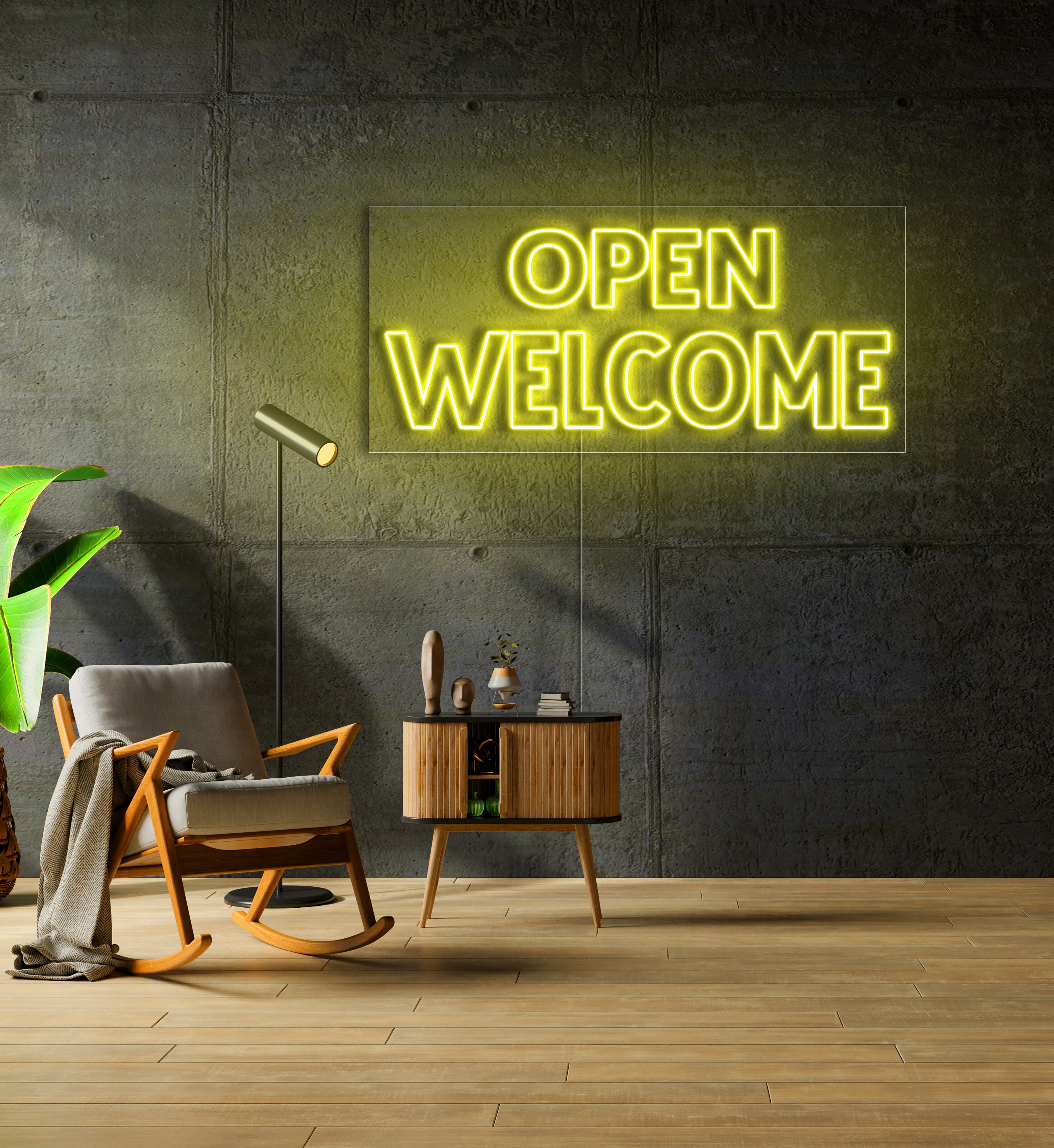 Open Welcome LED Neon Sign